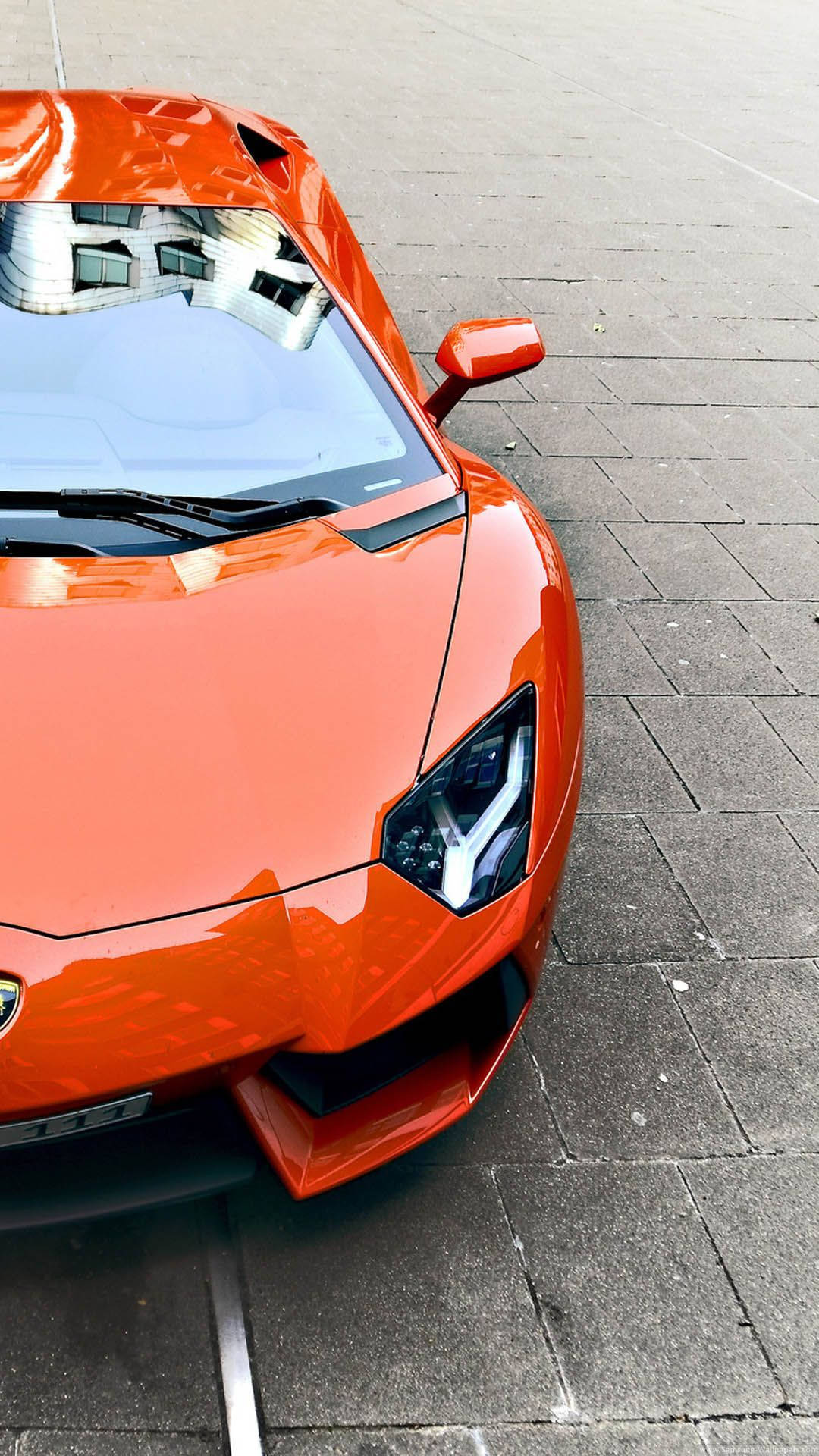 Lamborghini Hintergrundbild 1080x1920. Download Lamborghini iPhone Orange Aesthetic Half Wallpaper