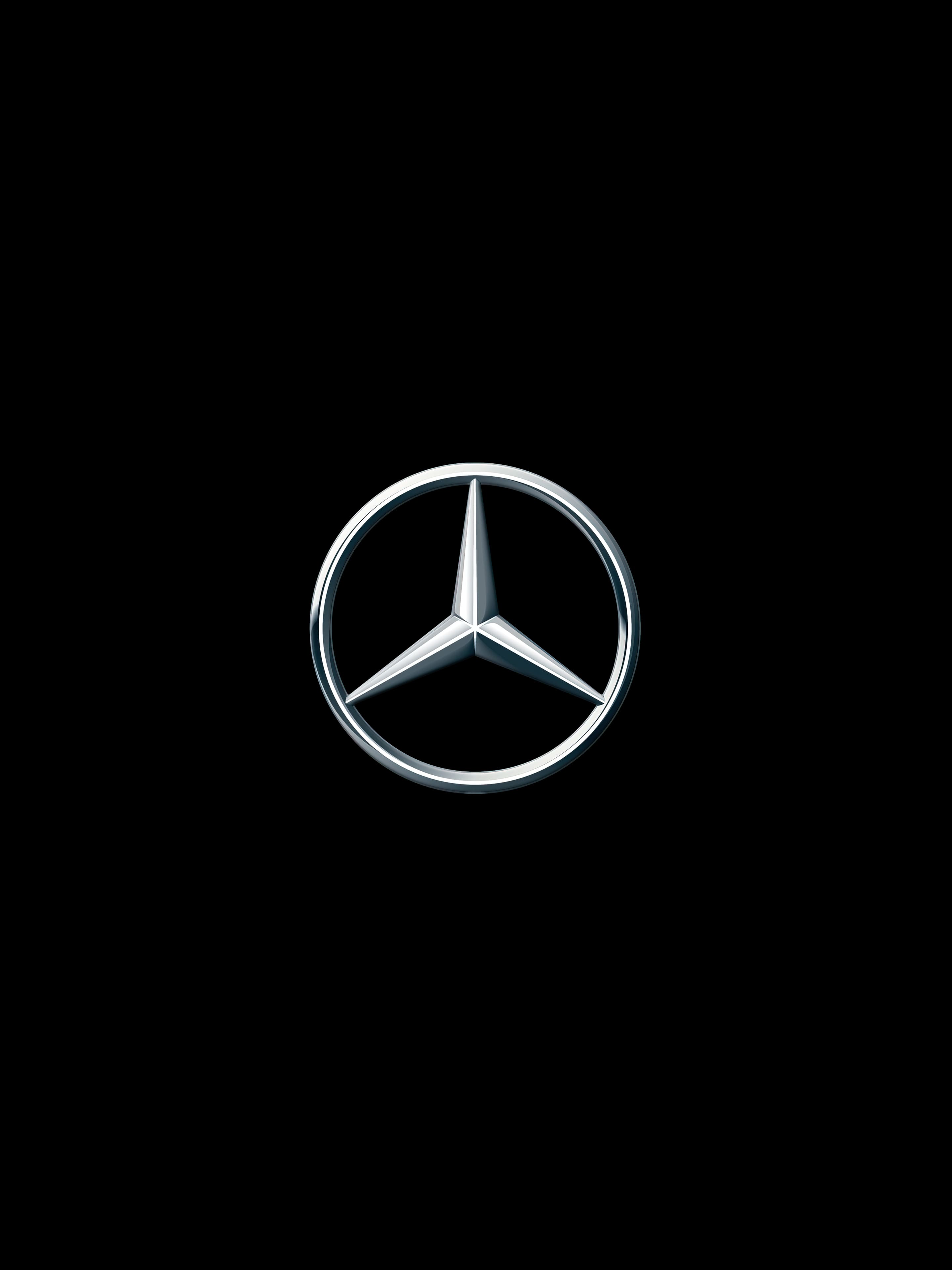 Mercedes Hintergrundbild 2880x3840. Mercedes badge wallpaper