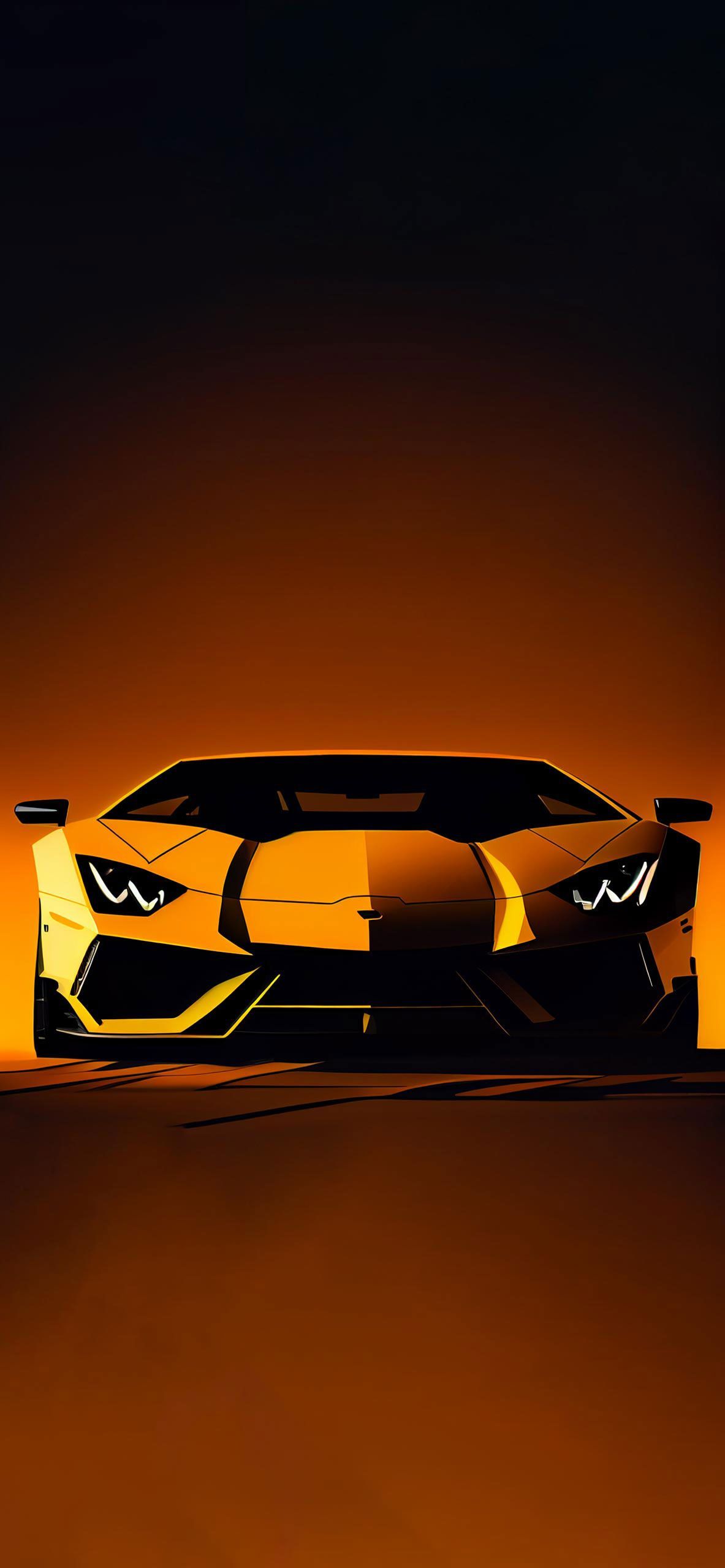 Lamborghini Hintergrundbild 1183x2560. Lamborghini Aventador Yellow Wallpaper Wallpaper iPhone