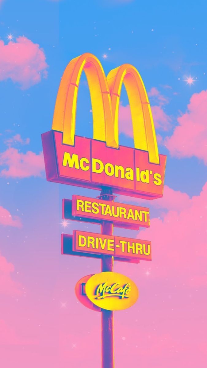  McDonald's Hintergrundbild 675x1200. retro mcd's. Cute art styles, Mcdonalds, Mcdonald's restaurant