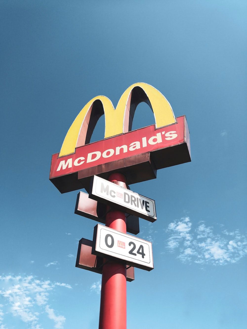  McDonald's Hintergrundbild 1000x1333. Foto Zum Thema McDonald's Wegweiser