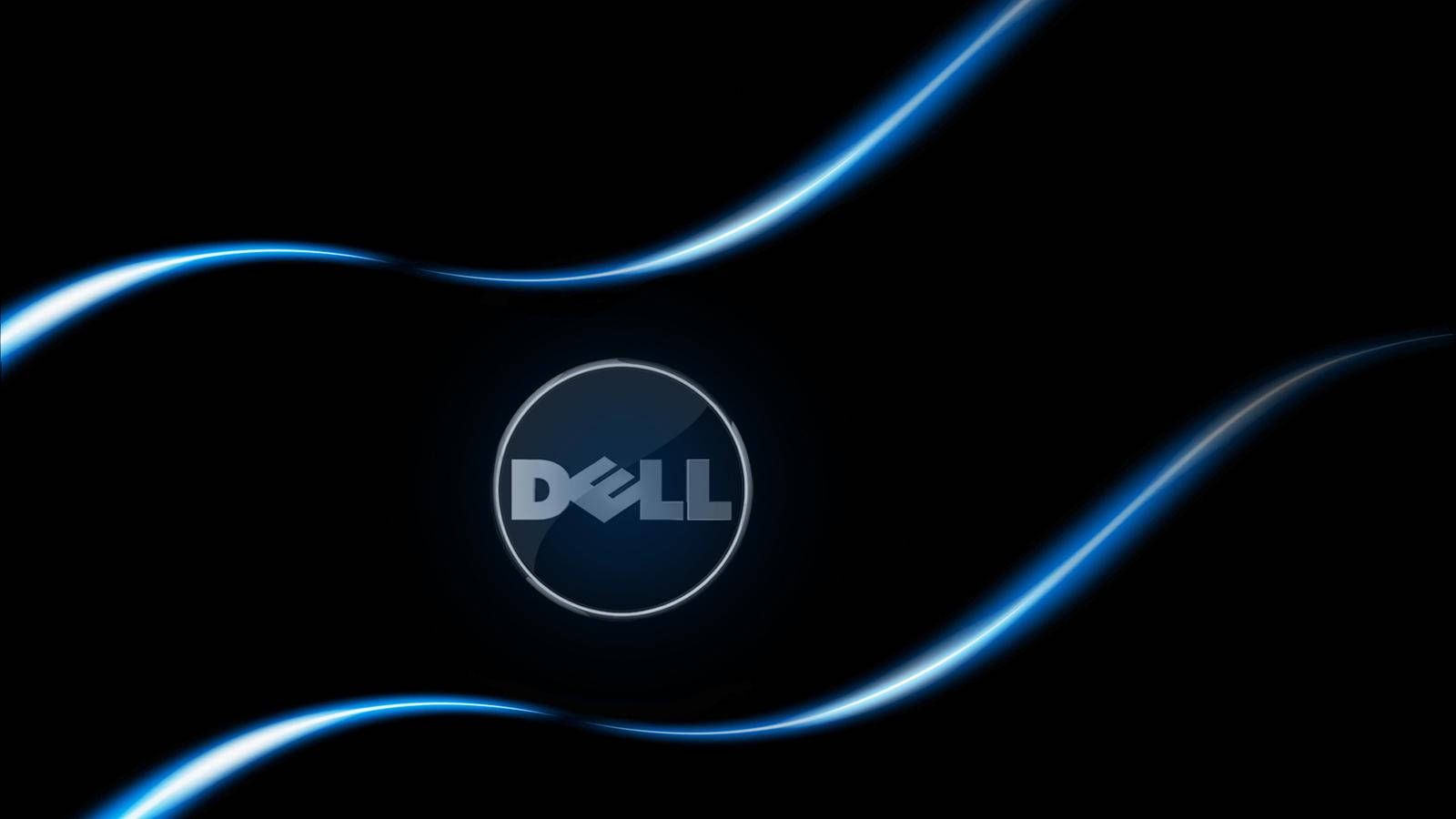  Dell Hintergrundbild 1600x900. Download Blue Rays With Dell HD Logo Wallpaper