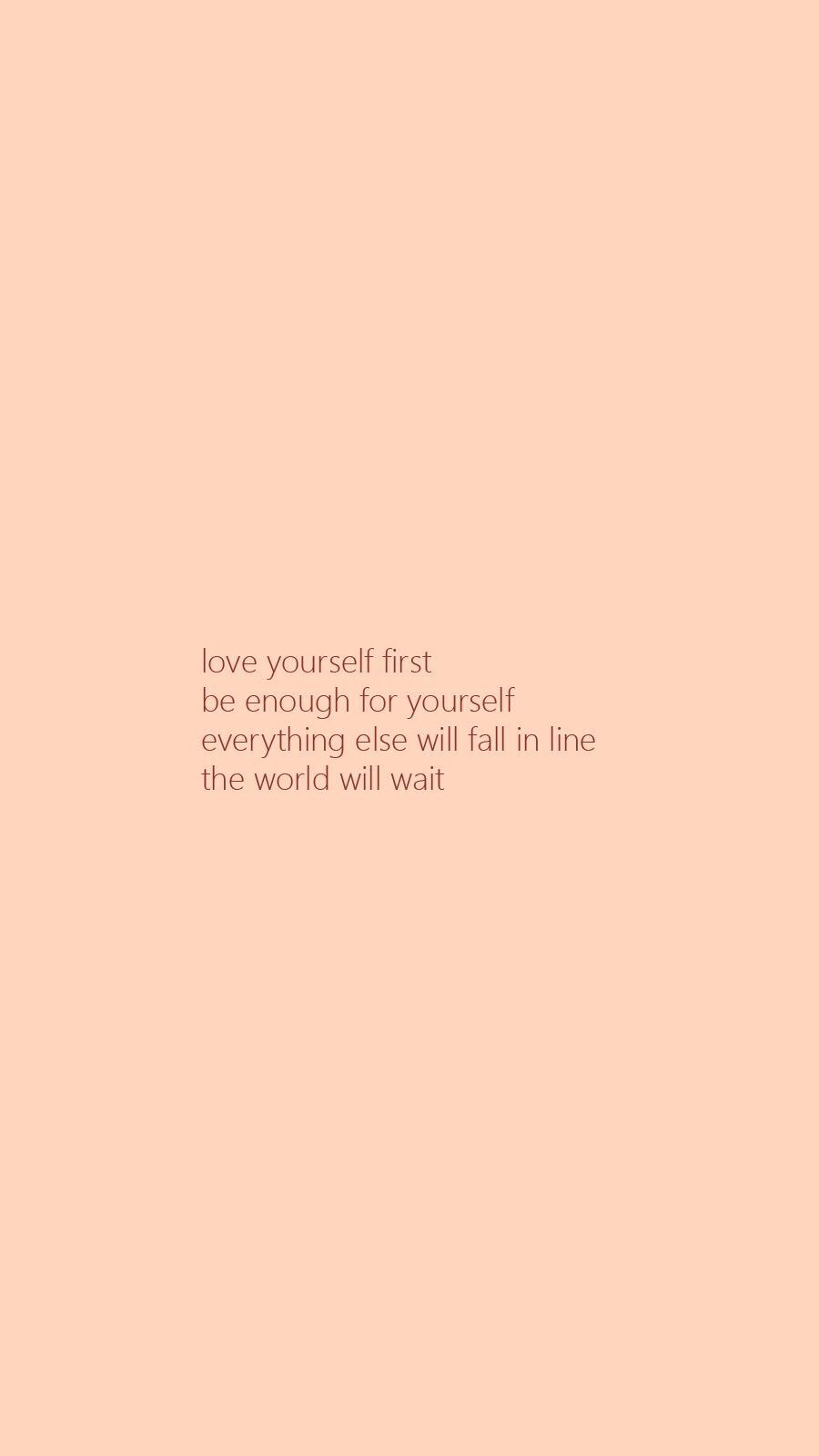  Frauenpower Hintergrundbild 900x1600. Self love first wallpaper. Love yourself first quotes, Love you more quotes, Quote aesthetic