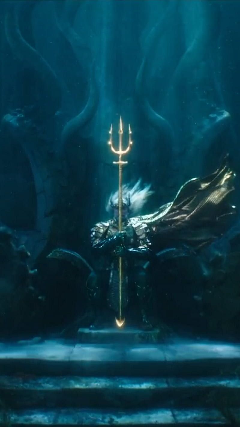  Aquaman And The Lost Kingdom Hintergrundbild 800x1422. King Atlan, aquaman, ocean, blue, HD phone wallpaper