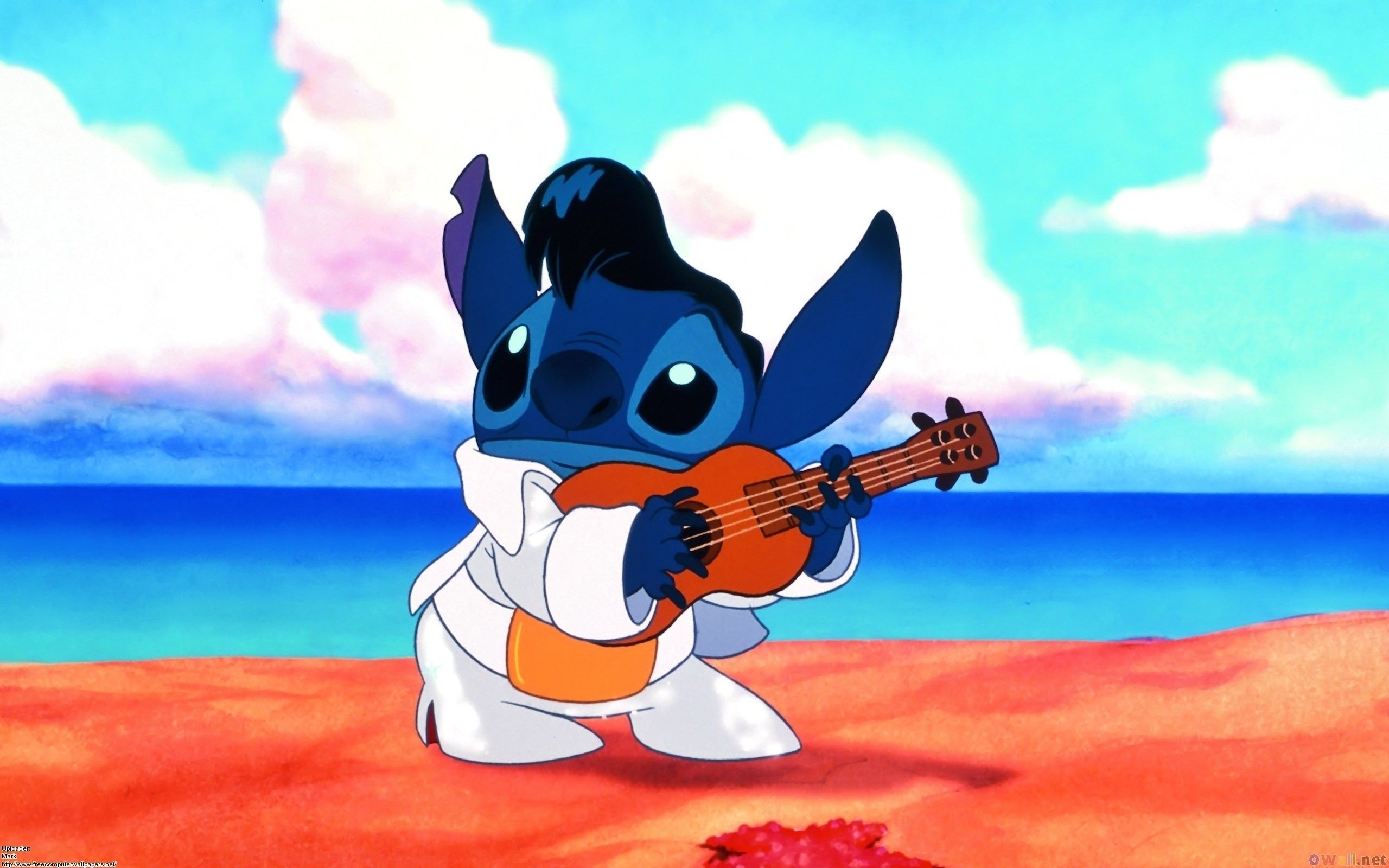  Stitch Hintergrundbild 2560x1600. Disney Lilo & Stitch Guitar Cartoons wallpaper background