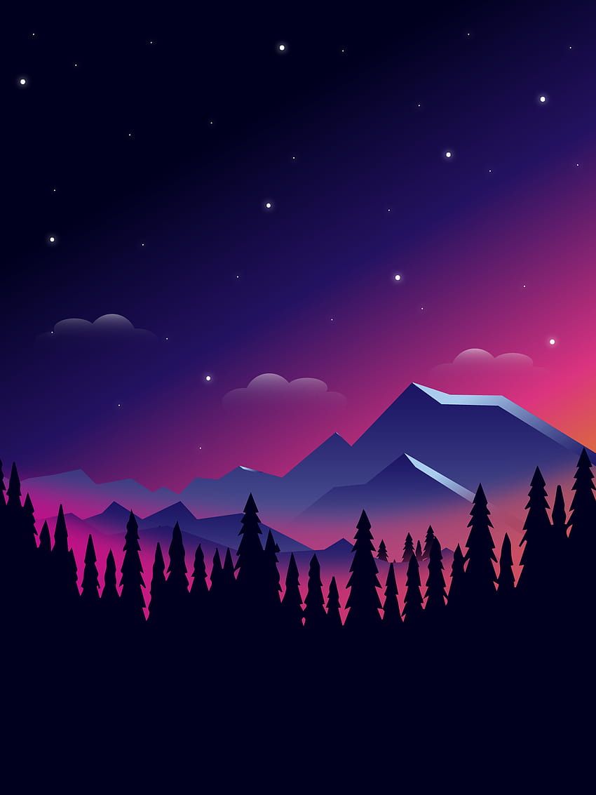  Tablet Hintergrundbild 850x1133. Aesthetic Tablet Landscape, landscape purple aesthetic HD phone wallpaper