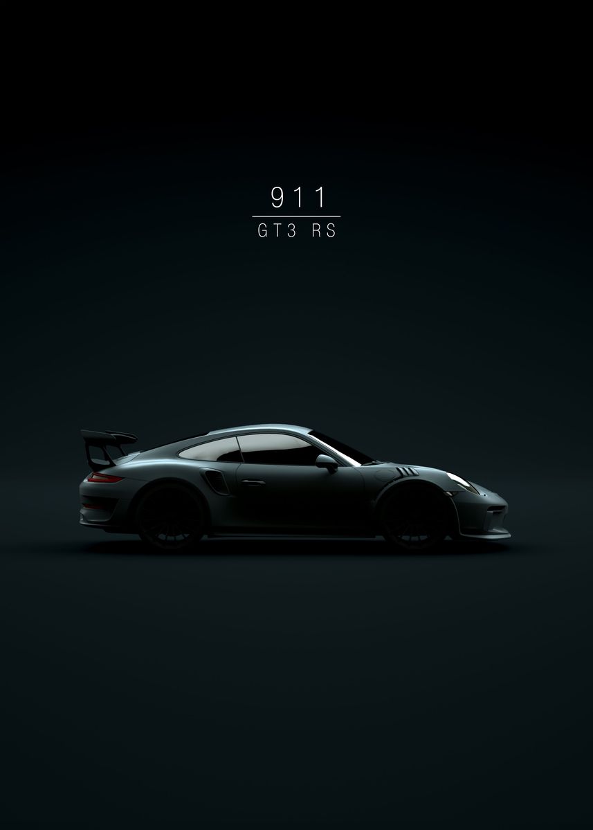  Porsche Gt3 Rs Hintergrundbild 857x1200. 911 GT3 RS' Poster
