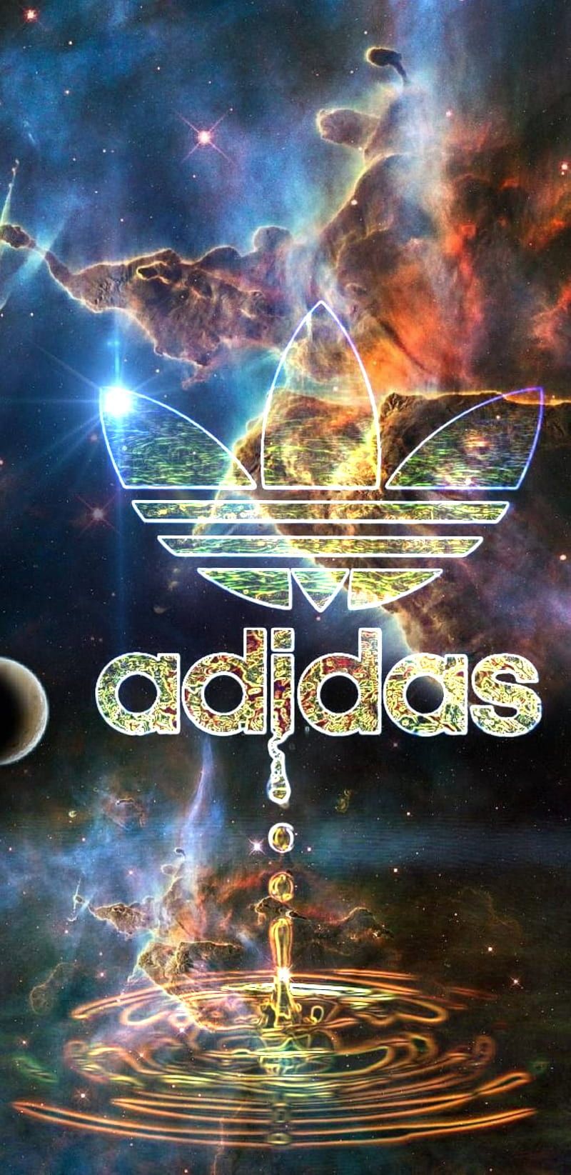  Galaxy Adidas Hintergrundbild 800x1645. Adidas Space, adidas, space, galaxy, HD phone wallpaper