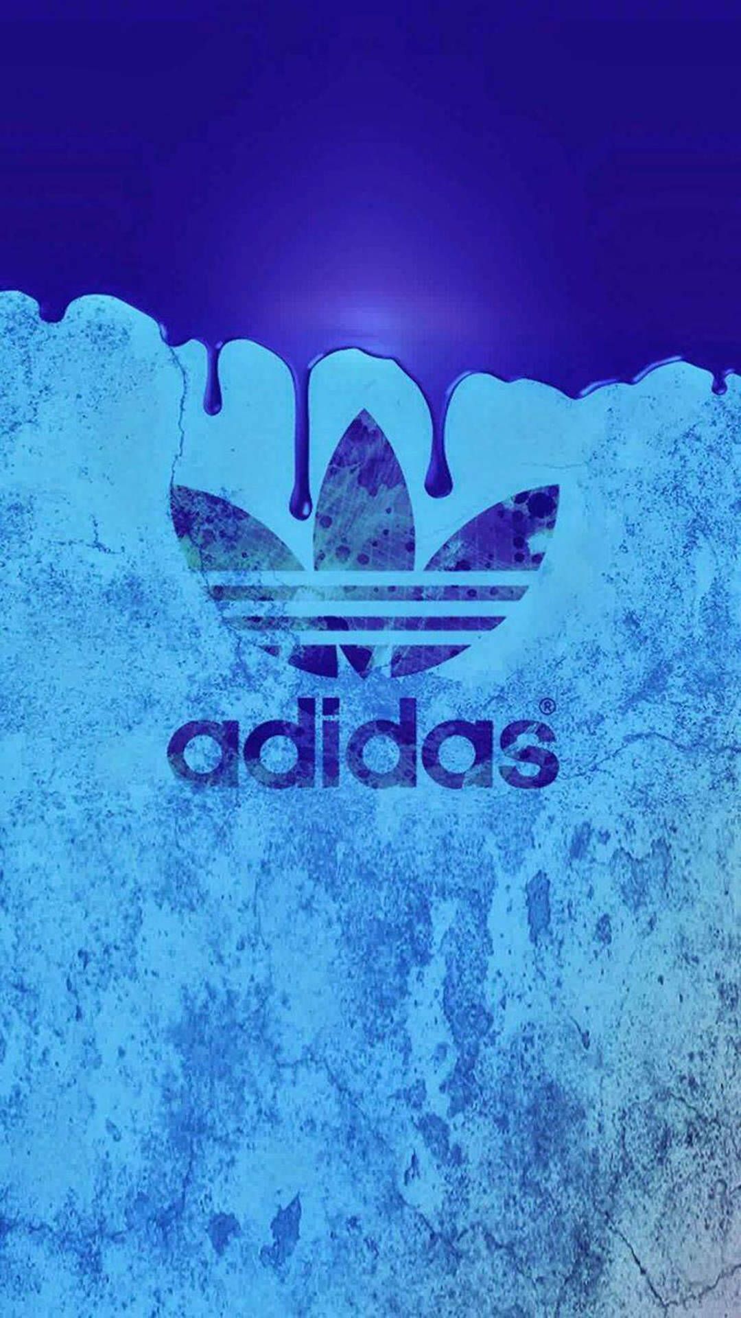  Galaxy Adidas Hintergrundbild 1080x1920. Download Blue Aesthetic Adidas Dope iPhone Wallpaper