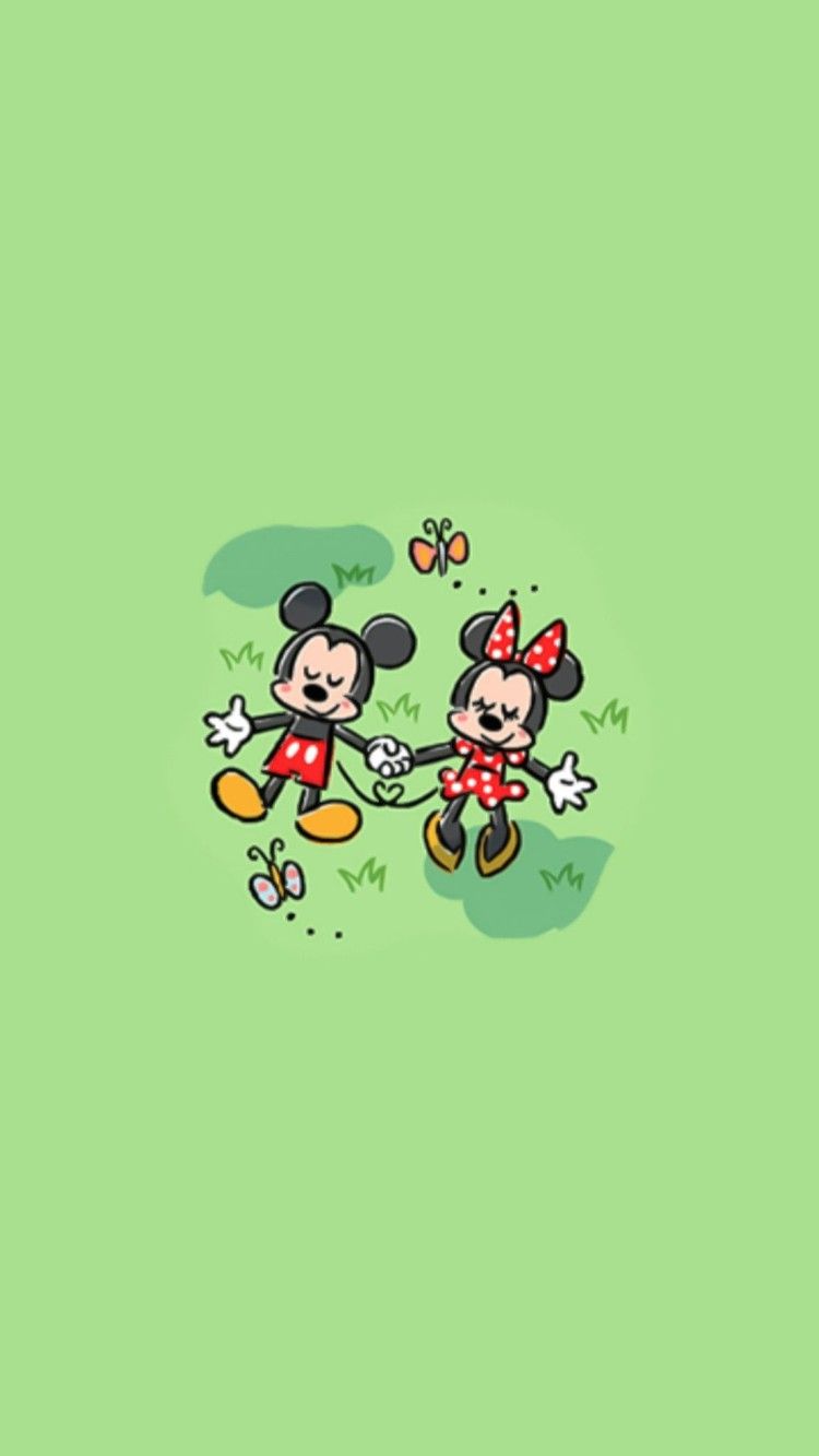  Mickey Mouse Hintergrundbild 750x1333. Mickey Mouse Disney Aesthetic Wallpaper : Mickey Mouse & Minnie Mouse Wallpaper