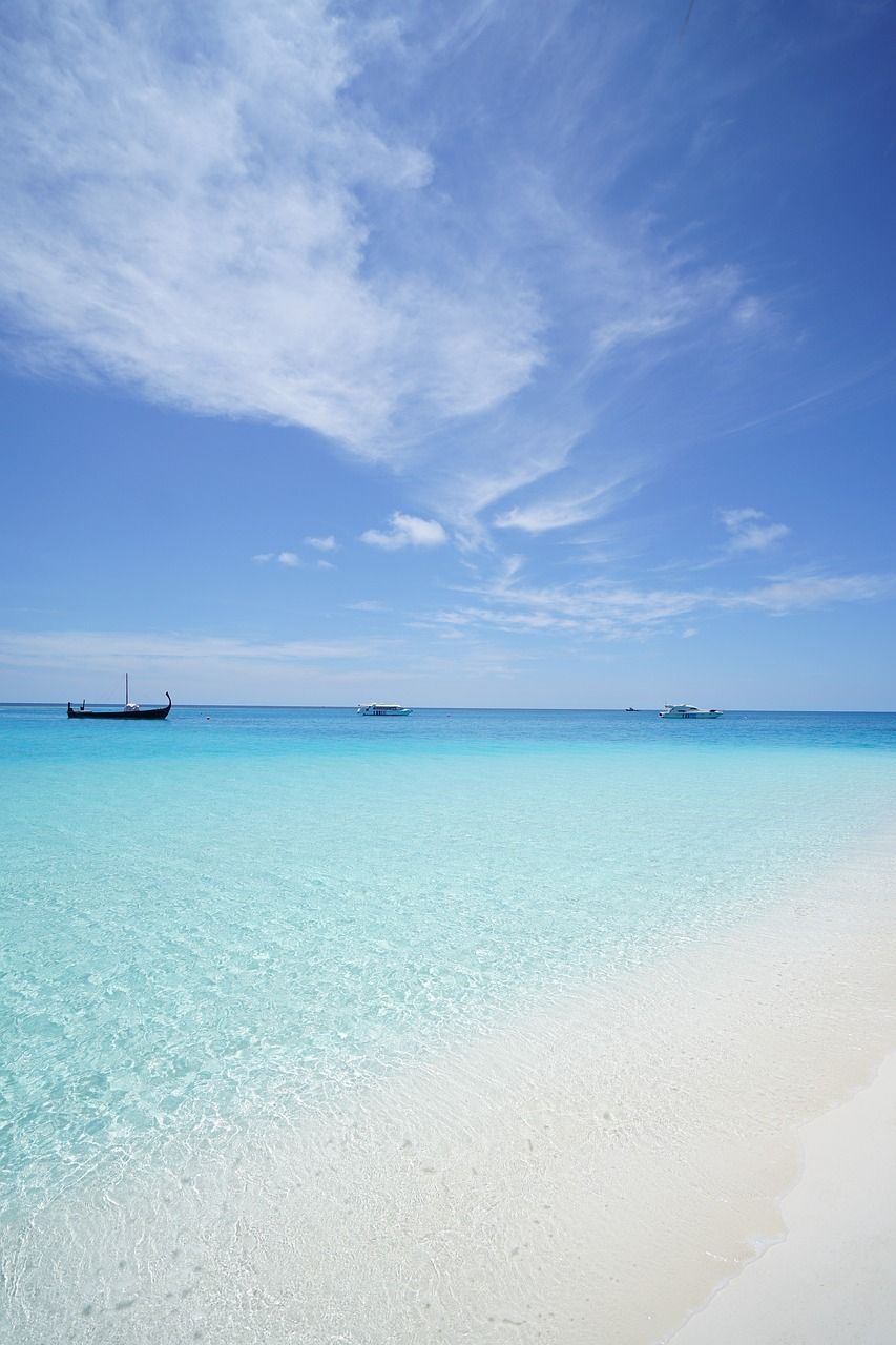  Strand Karibik Hintergrundbild 853x1280. Malediven Strand Smaragdgrünes Foto auf Pixabay