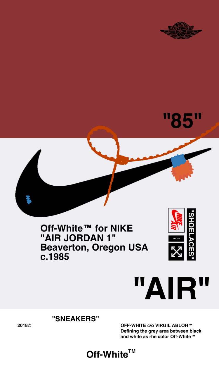  Off White Hintergrundbild 750x1334. Nike X Off White Wallpaper