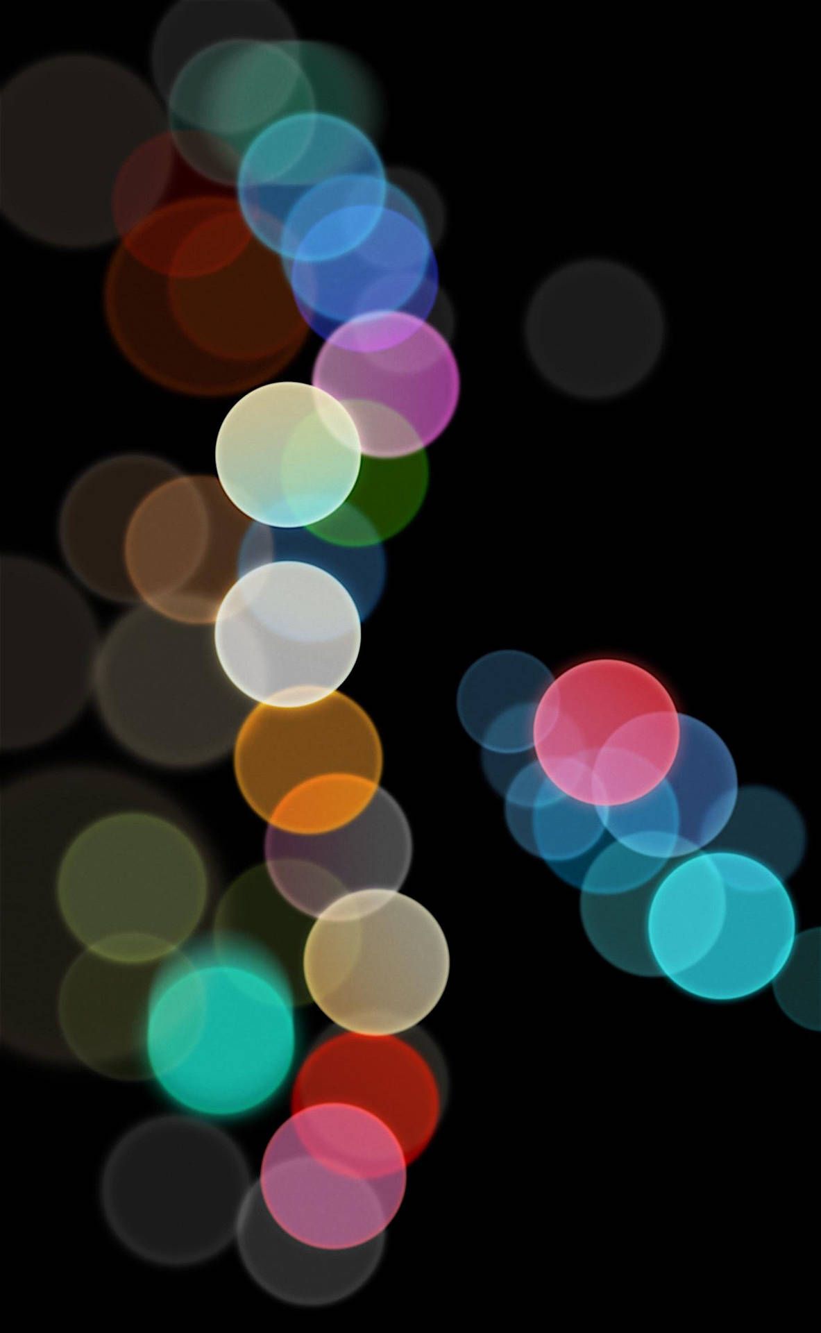  IPhone 7 Schwarz Hintergrundbild 1183x1920. Download Abstract Bokeh Lights Original iPhone 7 Wallpaper