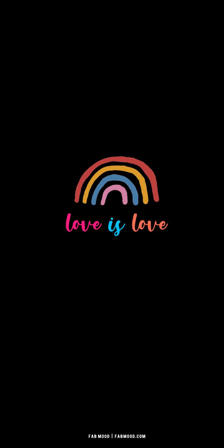  IPhone 7 Schwarz Hintergrundbild 750x1500. Pride Wallpaper Ideas for iPhones and Phones : Love is Love