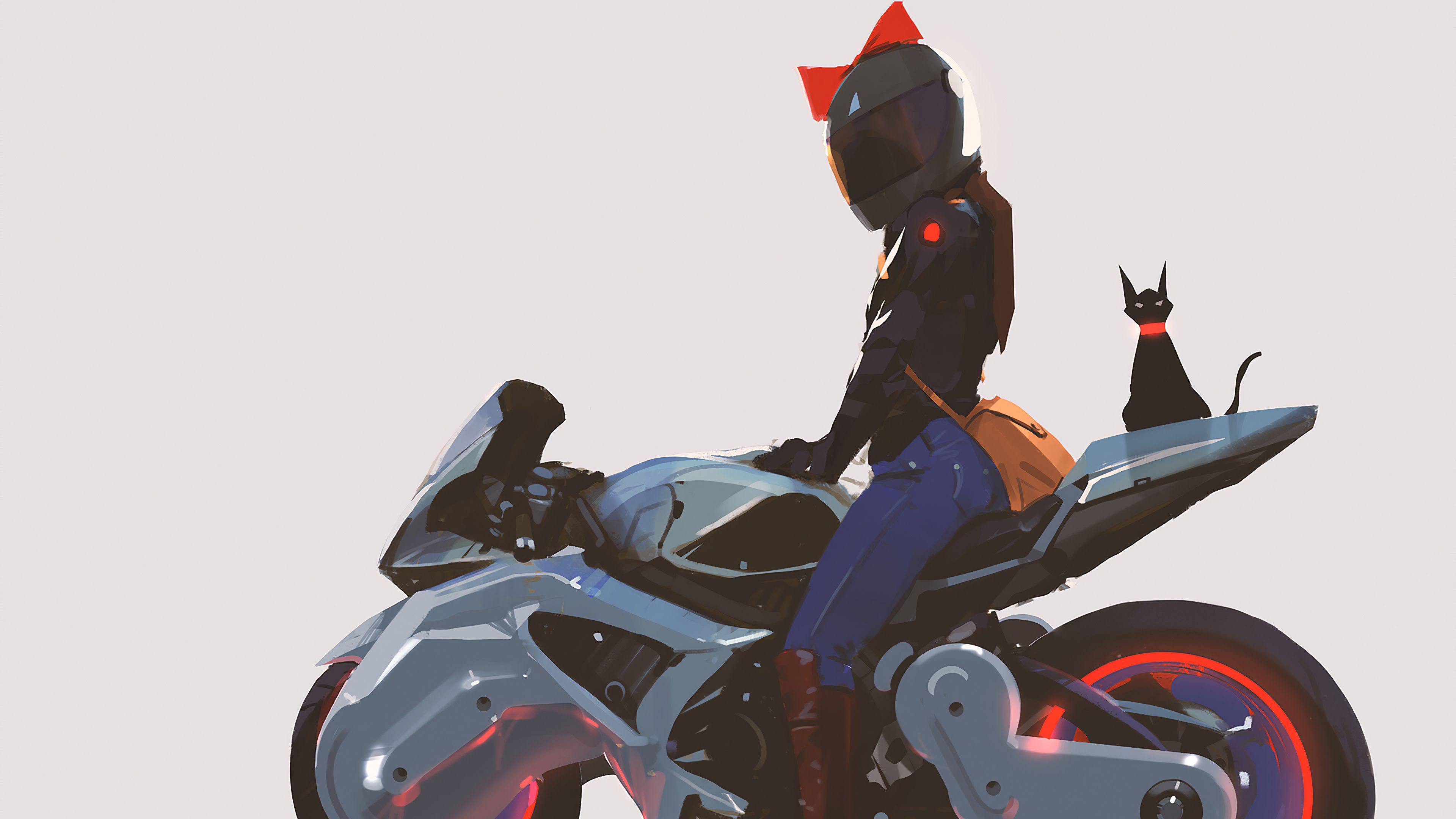  Motorrad Girl Hintergrundbild 3840x2160. Biker Girl Wallpaper