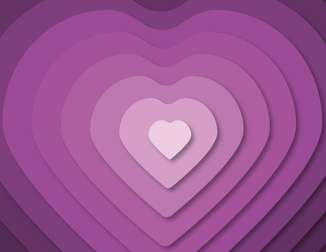  Herzen 3D Hintergrundbild 1280x989. Herz Liebe Valentinstag Bild auf Pixabay
