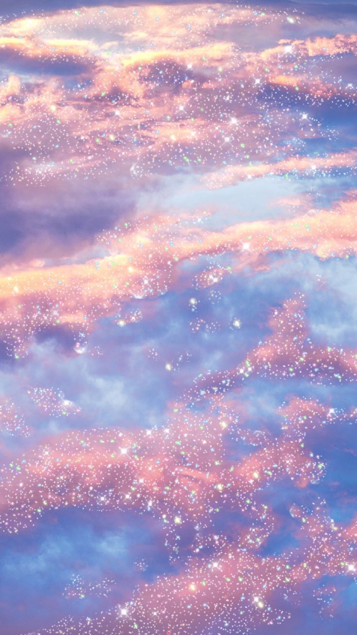 Glitzer Hintergrundbild 736x1308. Aesthetic Glitter Cloud Wallpaper