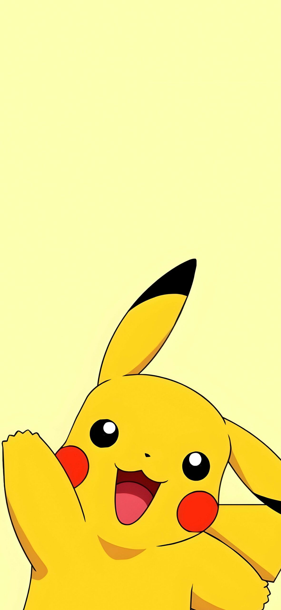  Pikachu Hintergrundbild 1181x2560. Pokemon Happy Pikachu Waving Wallpaper Wallpaper HD