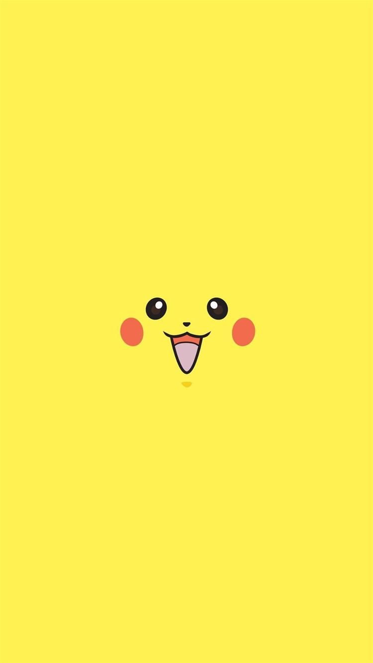  Pikachu Hintergrundbild 750x1334. Pikachu Pokemon Minimal Flat iPhone 8 Wallpaper Free Download