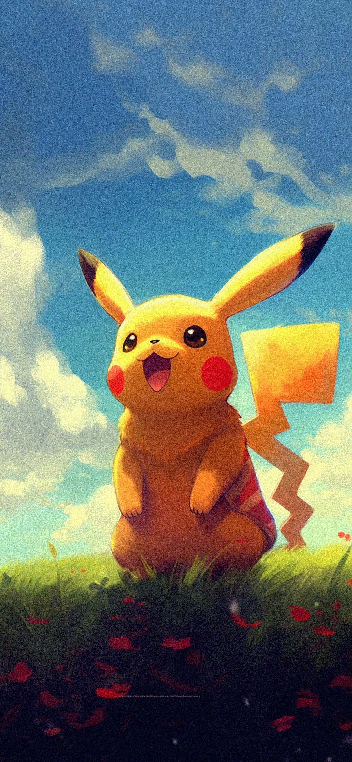  Pikachu Hintergrundbild 1183x2560. Pokemon Pikachu Art Wallpaper Wallpaper for iPhone