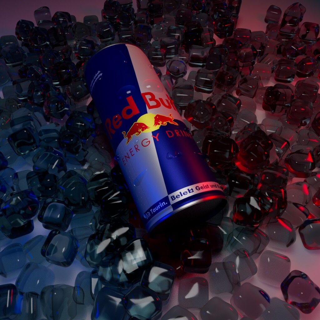  Red Bull Hintergrundbild 1024x1024. ArtStation 3D shoot for for red bull