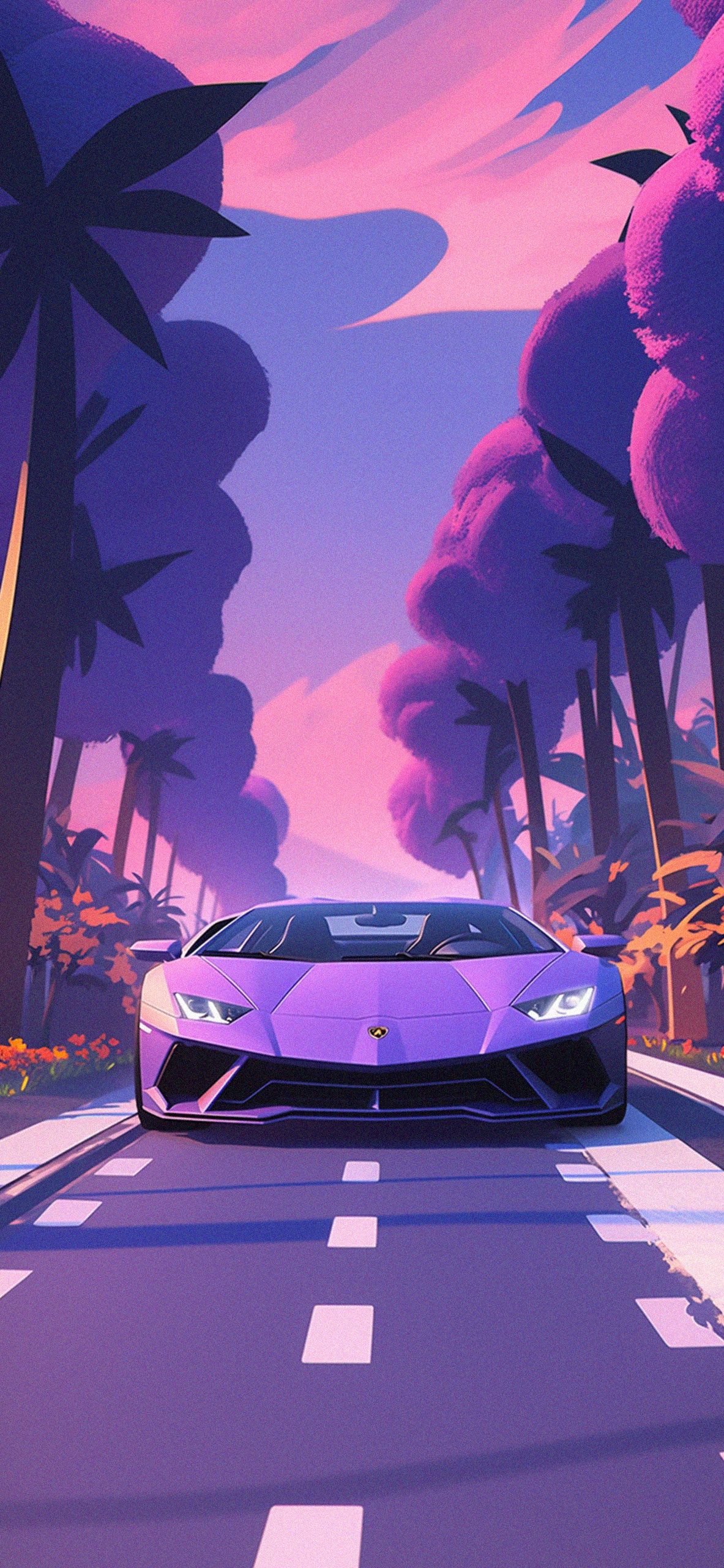  Lamborghini Aventador Hintergrundbild 1183x2560. Lamborghini Aventador Purple Wallpaper