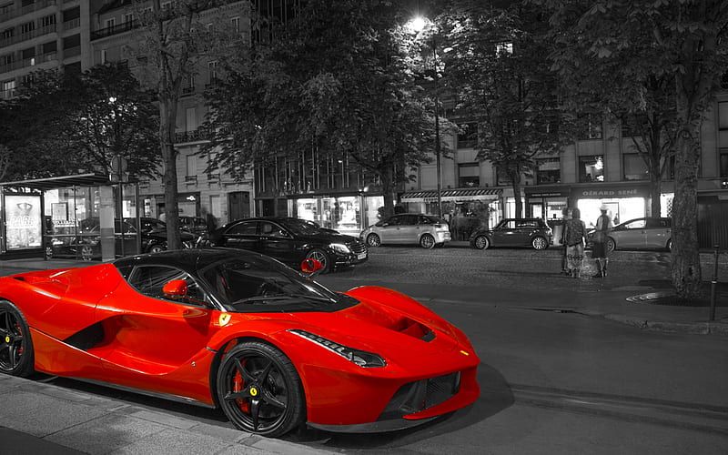  Ferrari LaFerrari Hintergrundbild 800x500. Super Red Car LaFerrari [] for your, Mobile & Tablet. Explore Car for. Corvette, HD wallpaper