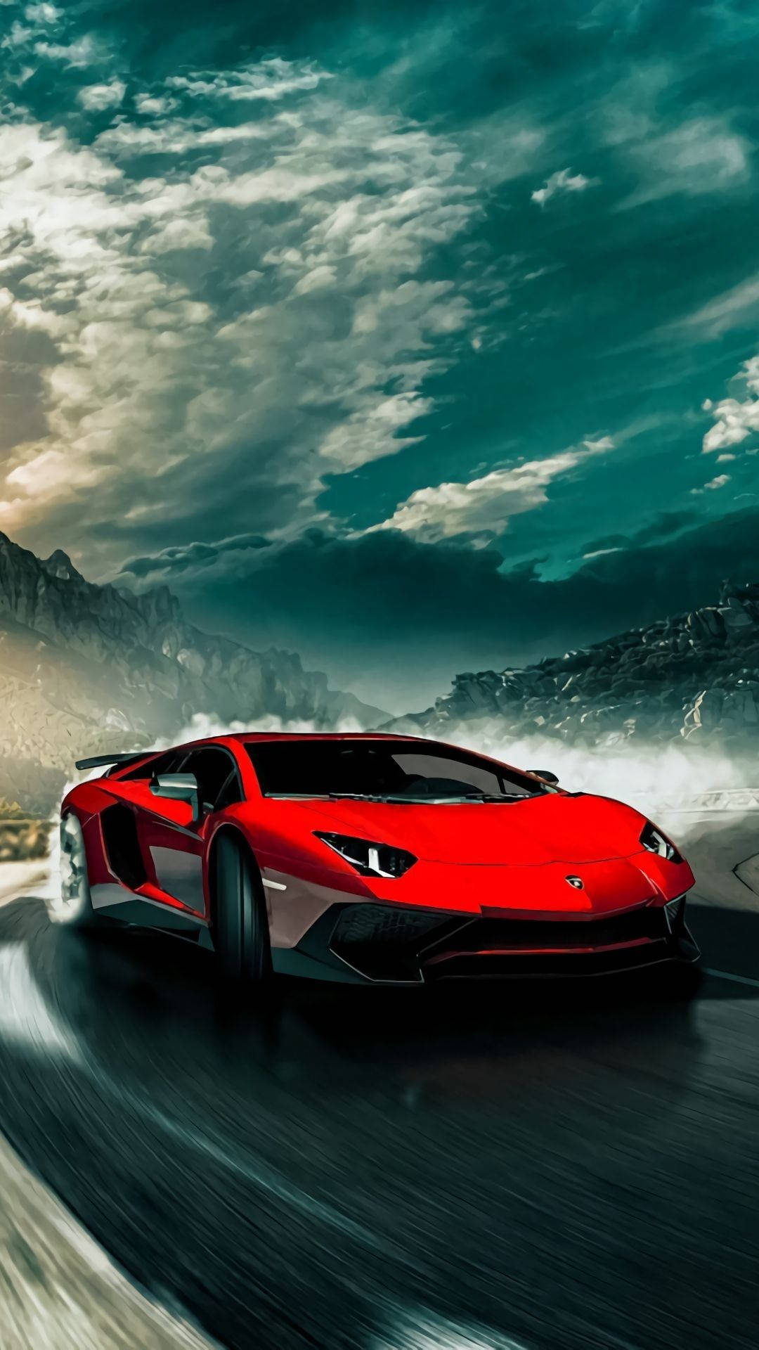  Lamborghini Aventador Hintergrundbild 1080x1920. Download Red Lamborghini Aventador Power and Luxury Wallpaper