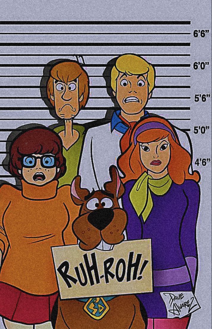  Scooby-Doo Hintergrundbild 712x1108. Scooby doo wallpaper. Cartoon posters, Retro poster, Vintage cartoon