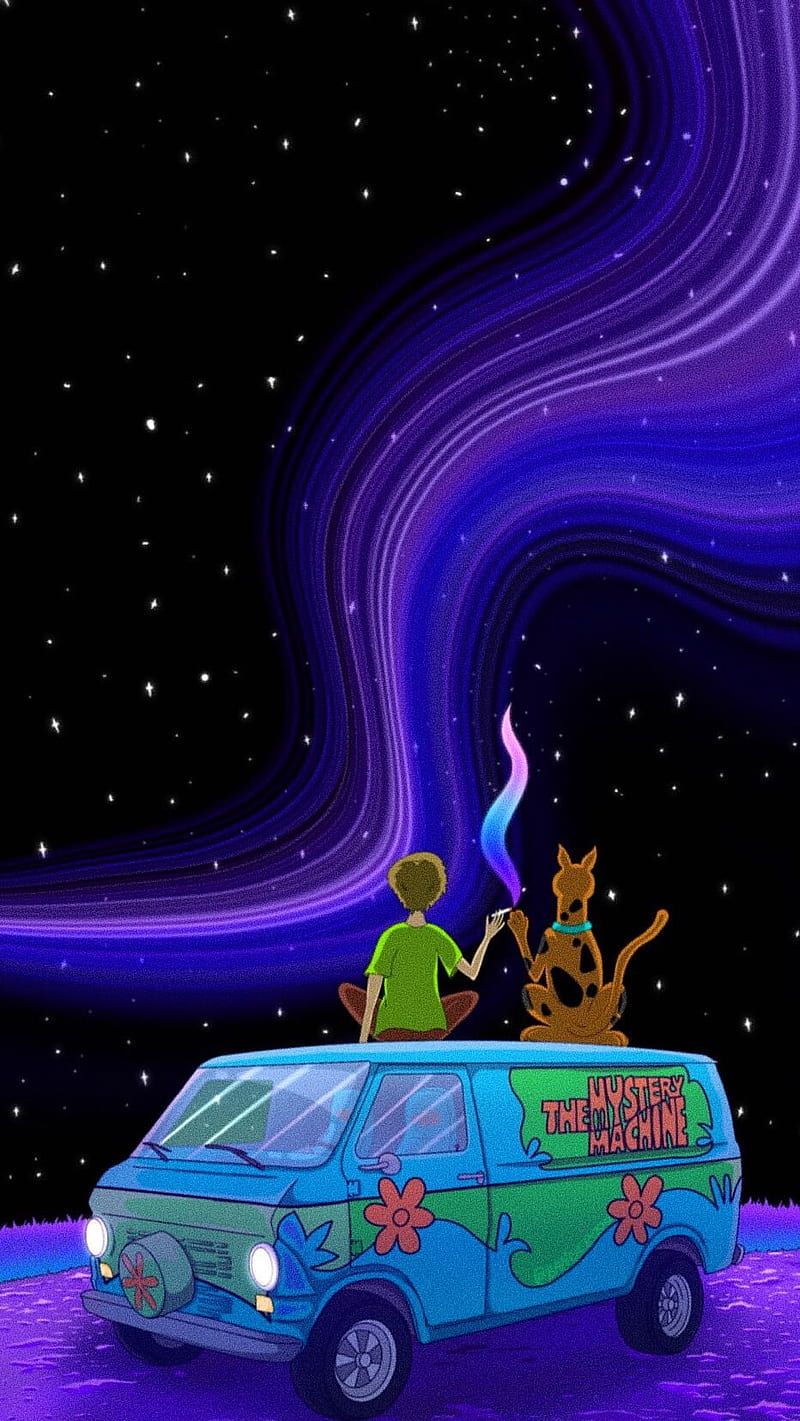  Scooby-Doo Hintergrundbild 800x1421. Scooby Doo, sky, night, HD phone wallpaper