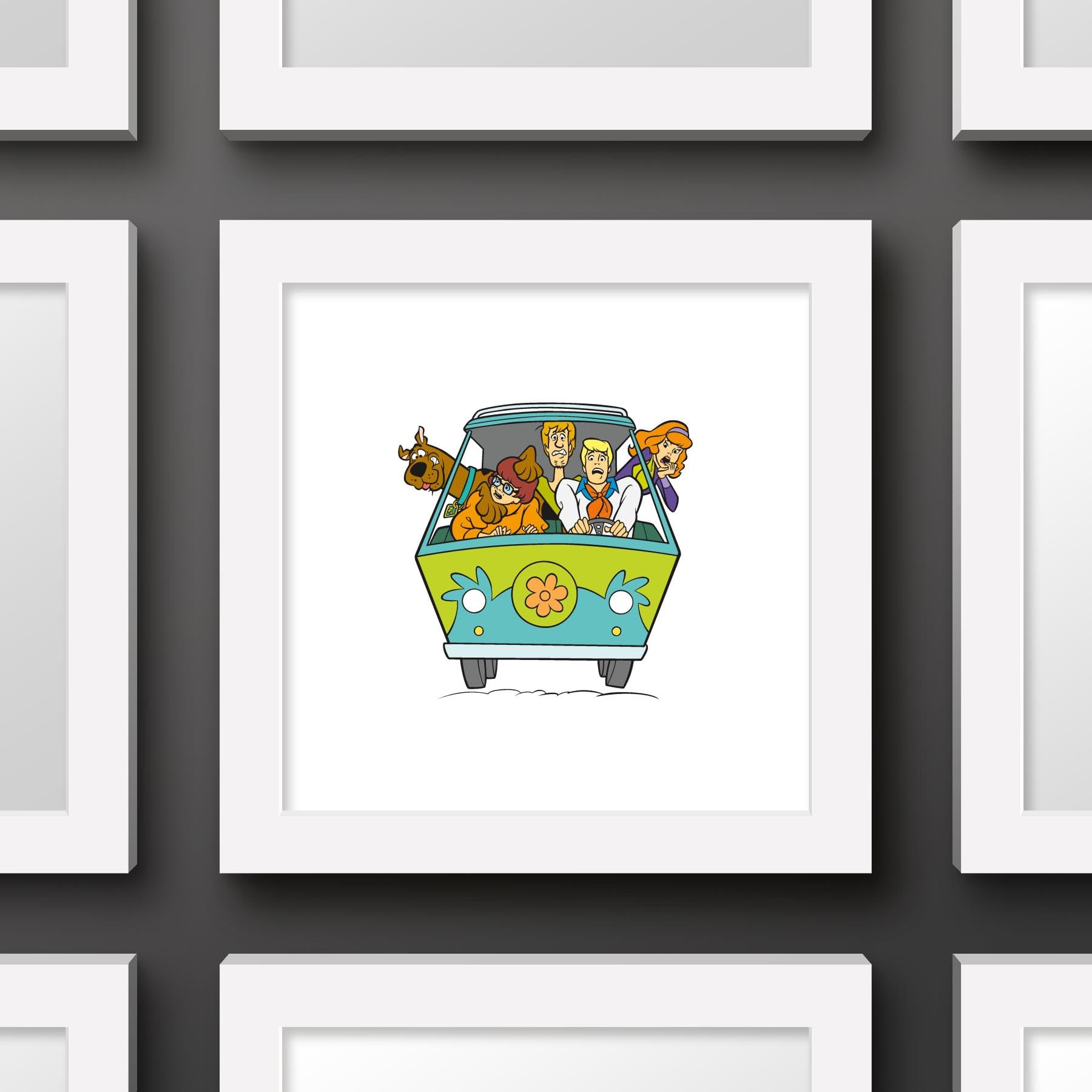  Scooby-Doo Hintergrundbild 1800x1800. Trends International Gallery Pops Scooby Doo Machine Gang Wall Art Wall Poster, 12.00 X 12. White Frame Version : Everything Else