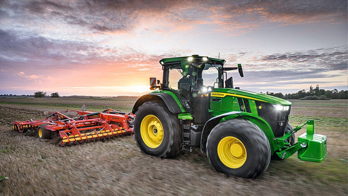  Trecker Hintergrundbild 1366x768. Die neuen 7R Traktoren von John Deere