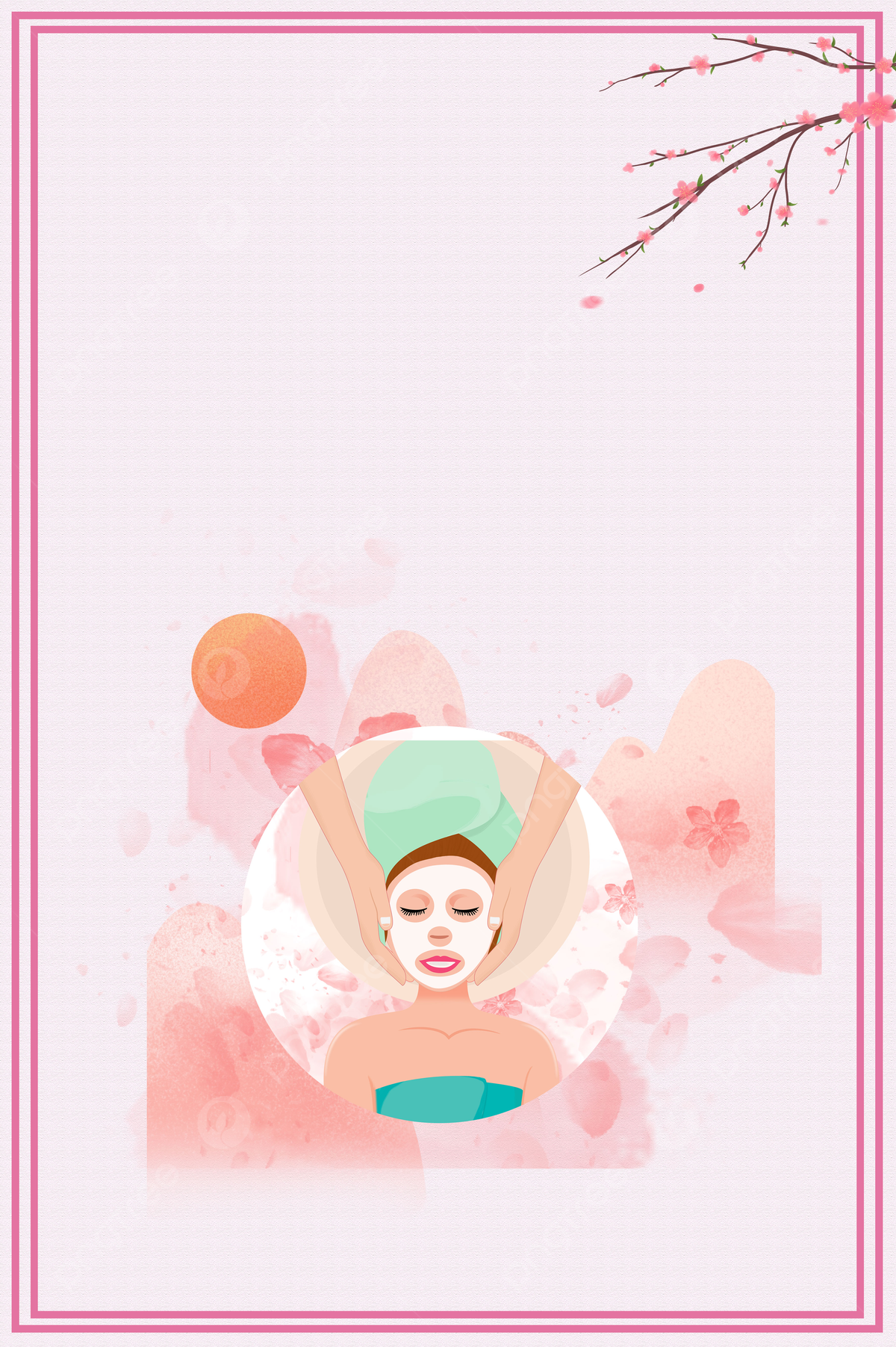  Schönheit Hintergrundbild 1200x1803. Creative Aesthetic Beauty Salon Skin Care Background Wallpaper Image For Free Download
