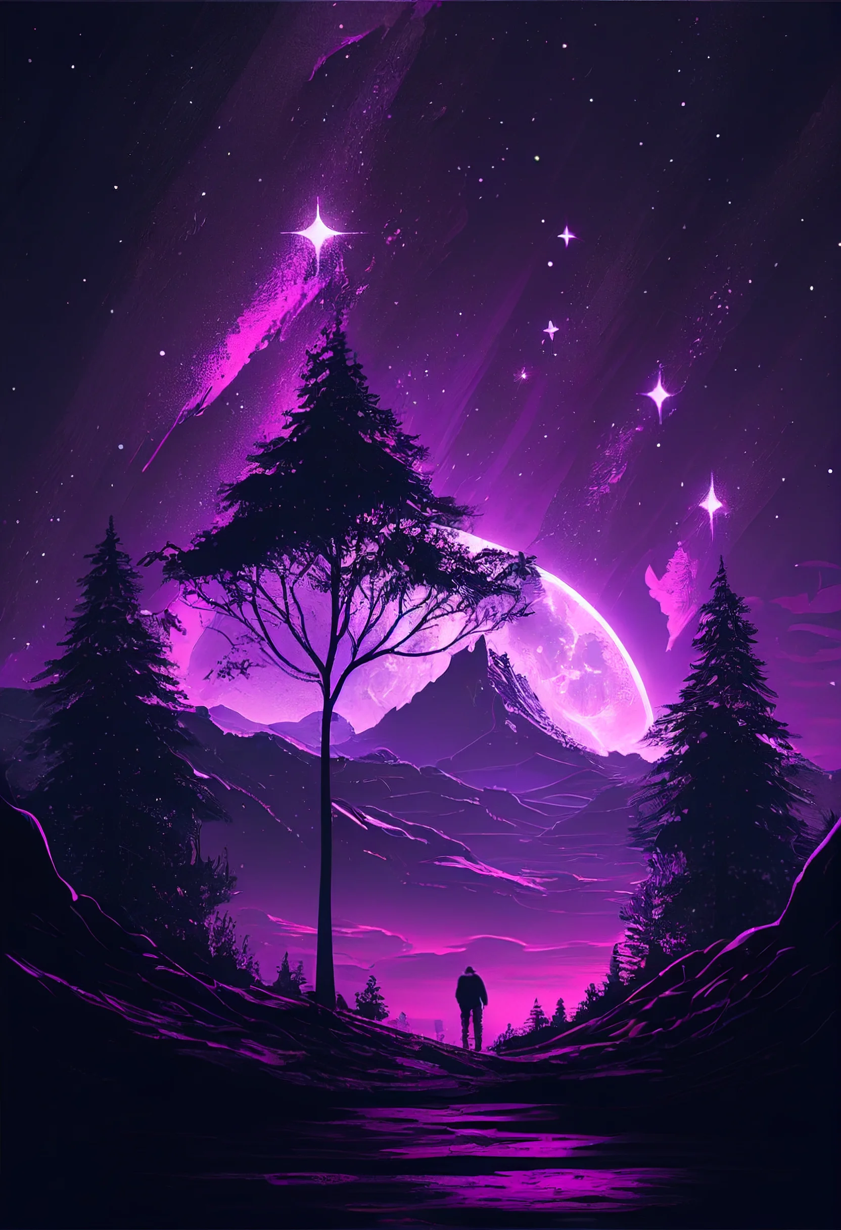  HD IPhone Hintergrundbild 1664x2432. Inspirational Purple Aesthetic iPhone Wallpaper for Free 2023