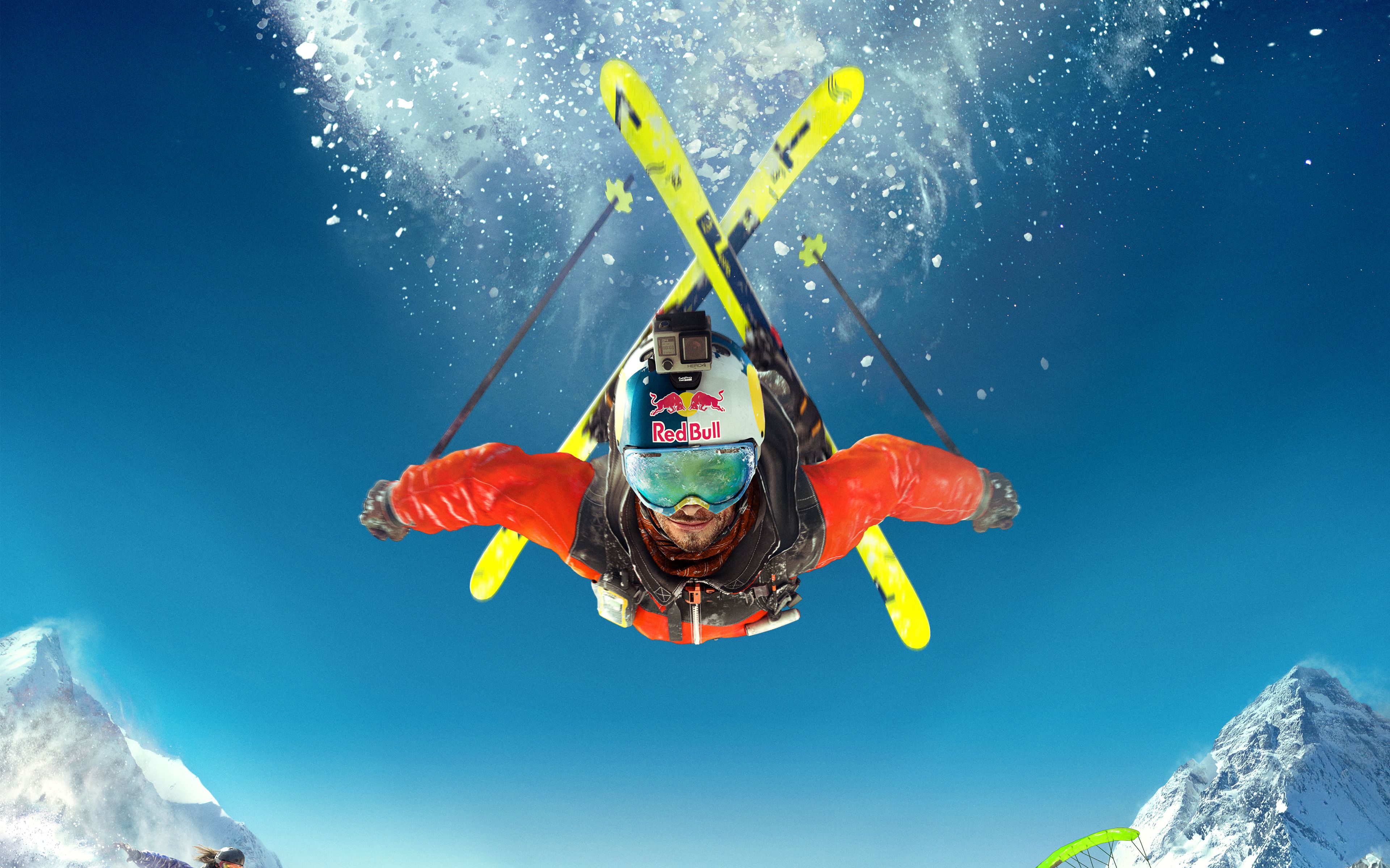  5k Hintergrundbild 3840x2400. Steep Skiing 4K 5K 4K wallpaper
