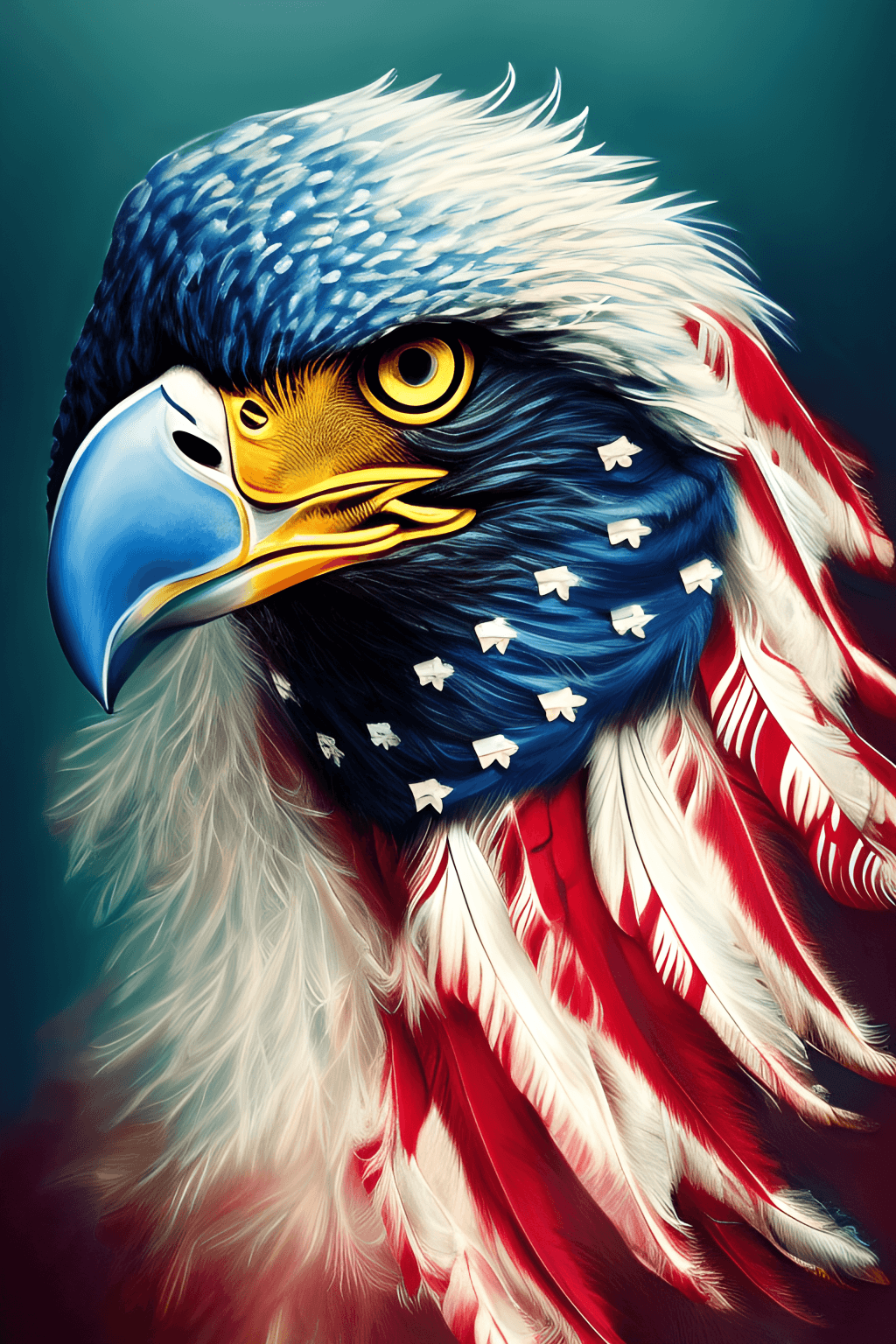  Adler Hintergrundbild 1024x1536. Ross Tran Adler Grafik Mit Amerikanischer Flagge · Creative Fabrica