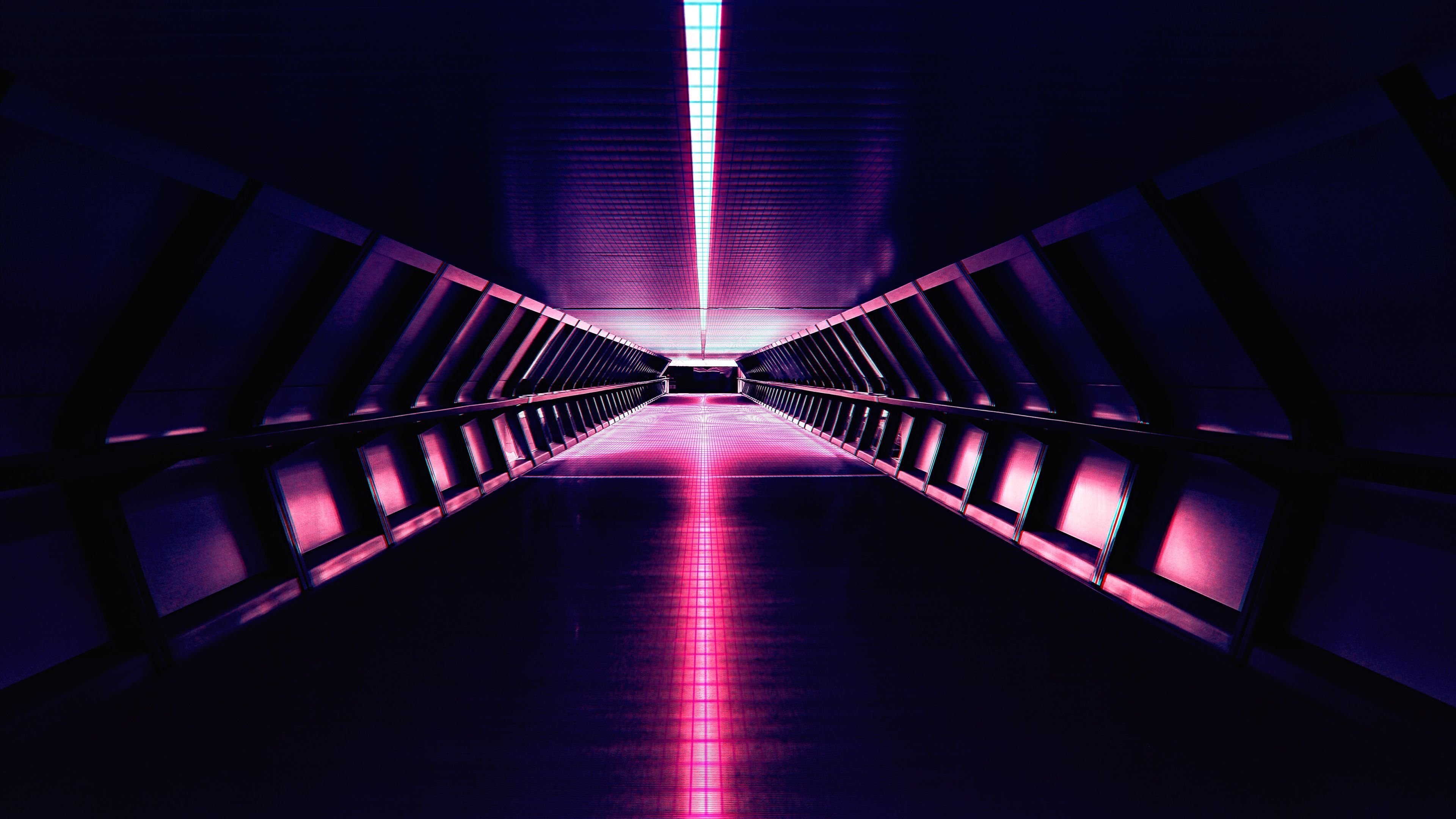 3840x2160 Hintergrundbild 3840x2160. Synthwave Aesthetic Corridor 4k, HD Photography, 4k Wallpaper, Image, Background, Photo and Picture