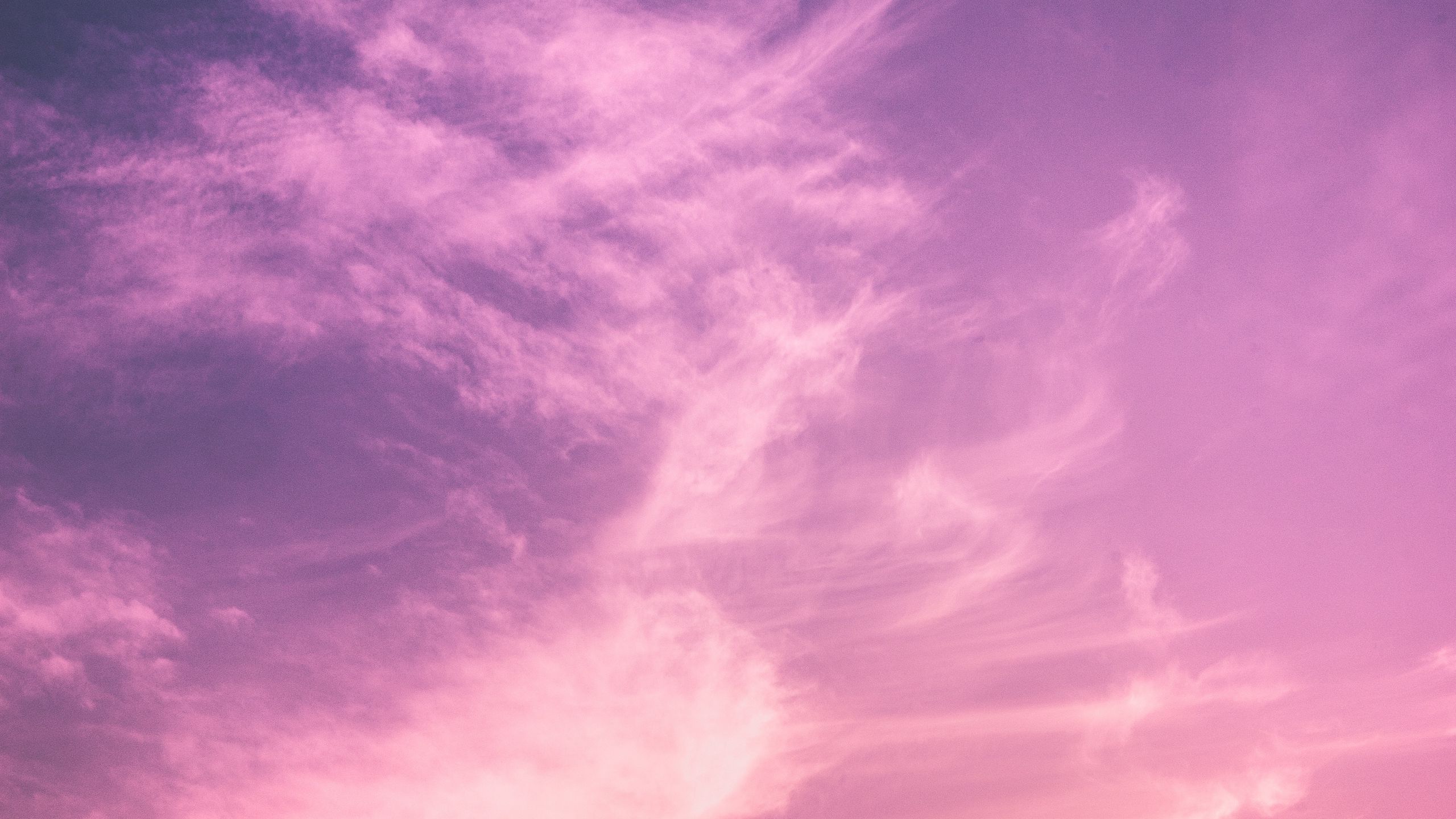  2560x1440 Hintergrundbild 2560x1440. Download wallpaper 2560x1440 clouds, sky, sunset, porous, light widescreen 16:9 HD background. Clouds, Sky, Sunset