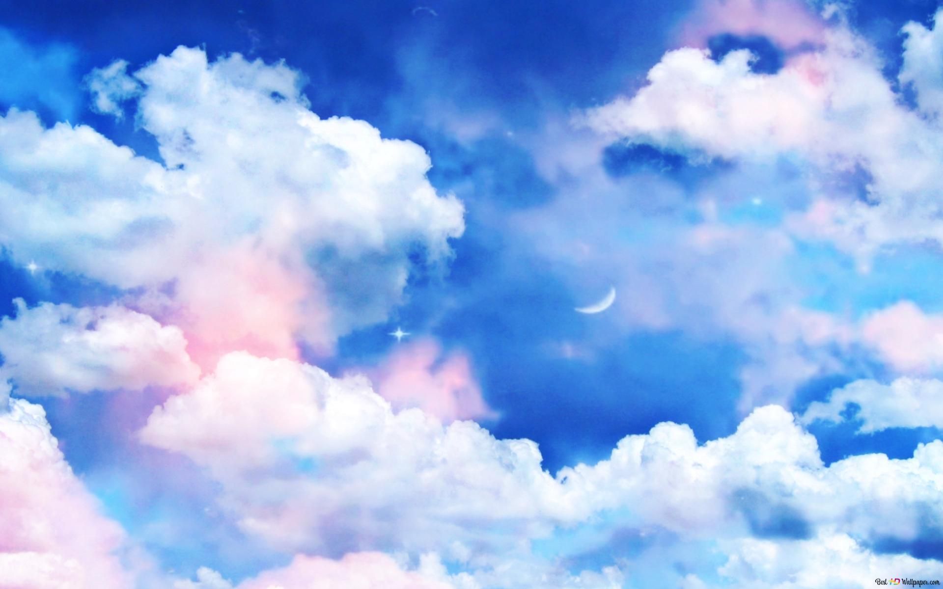 1920x1200 Hintergrundbild 1920x1200. Cloudy night aesthetic 4K wallpaper download