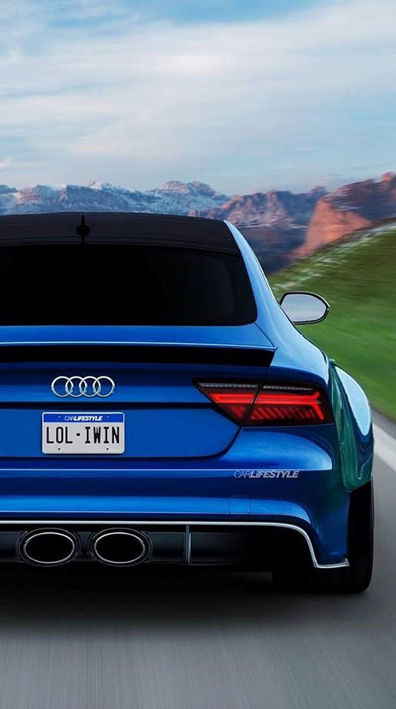  Audi RS7 Hintergrundbild 800x1429. Audi Rs blue, car, speed, HD phone wallpaper