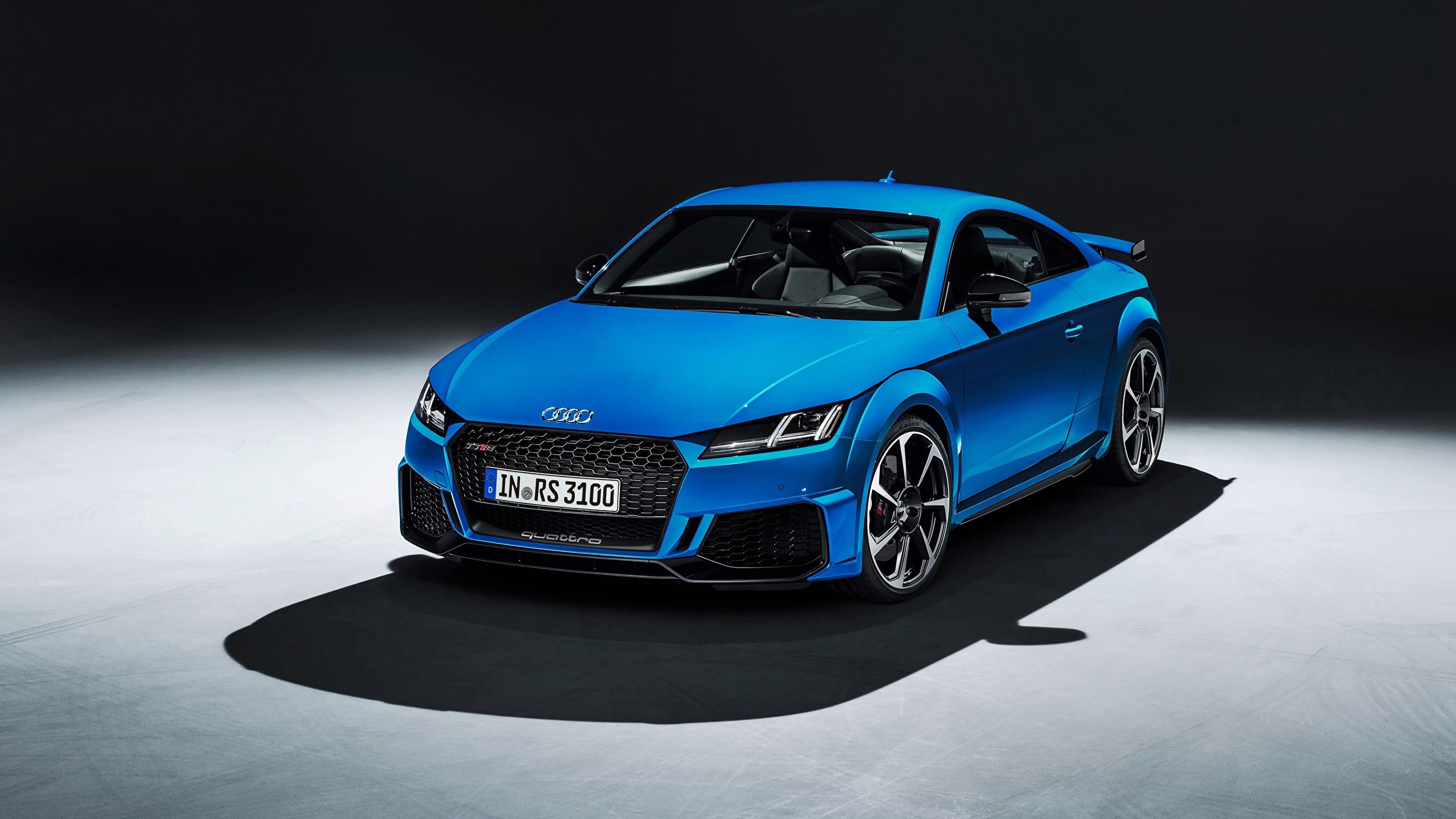  Audi TT Hintergrundbild 2560x1440. Foto Audi TT RS, 2020 Coupe Blau automobil Metallisch 2560x1440