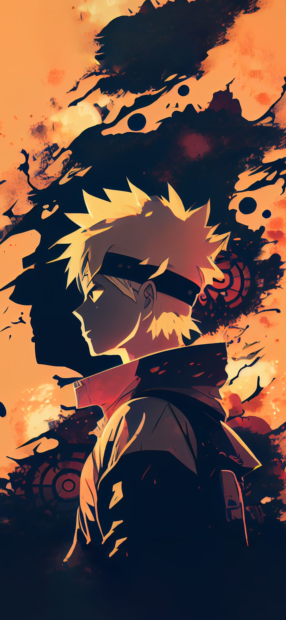 Naruto Hintergrundbild 1183x2560. Aesthetic Naruto Orange Wallpaper Wallpaper for iPhone