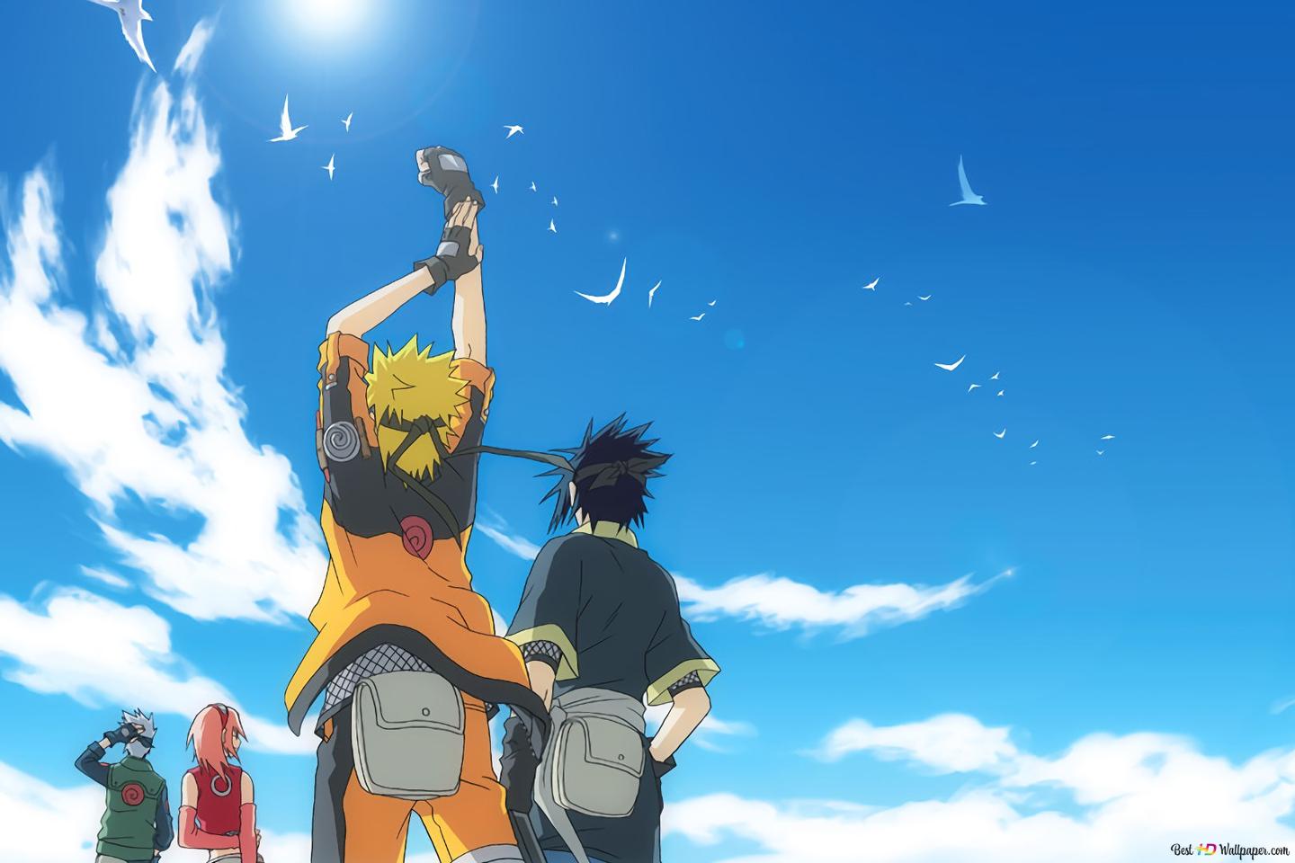 Naruto Hintergrundbild 1440x960. Naruto team joying shining wether HD wallpaper download