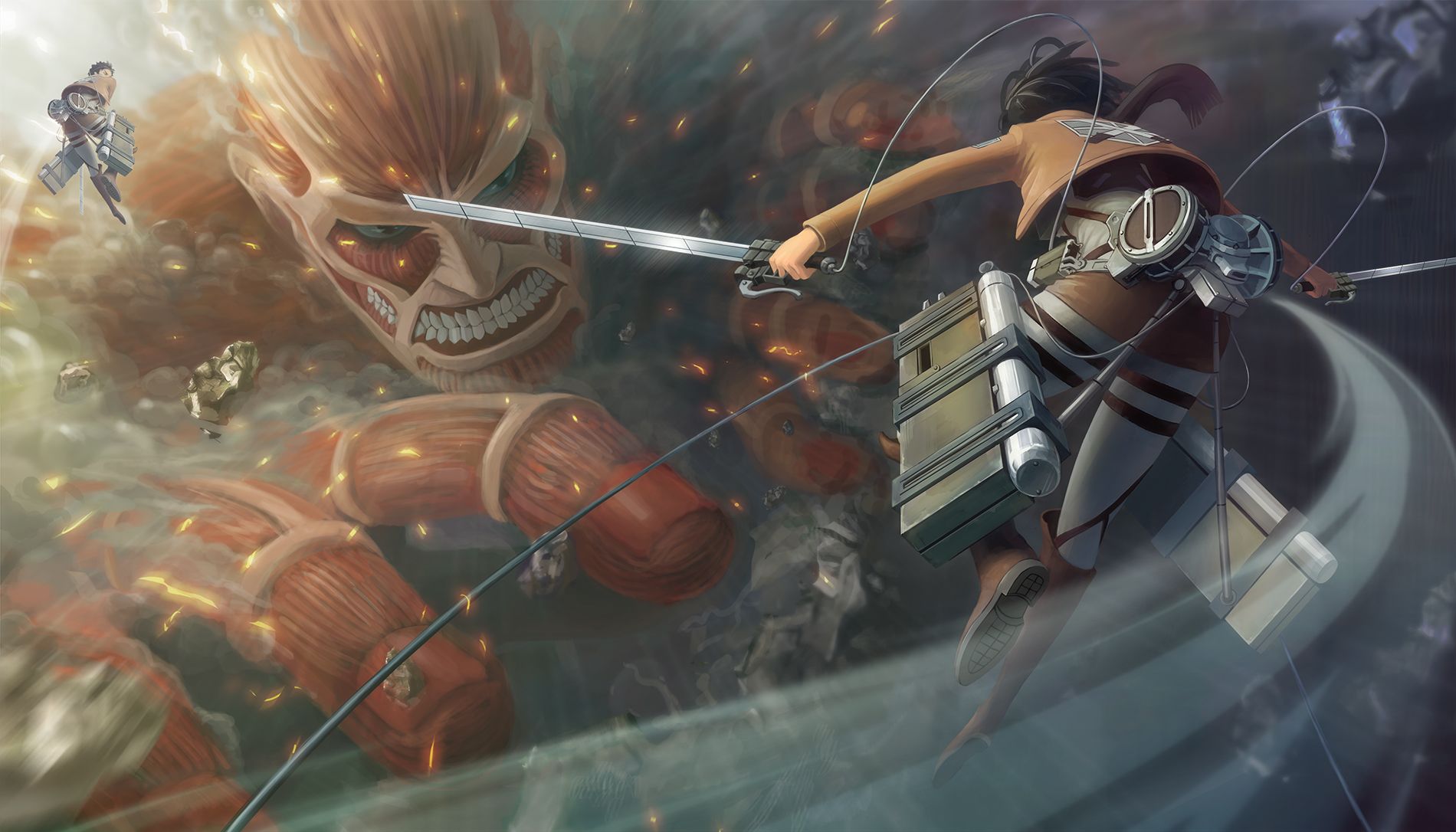 Attack On Titan Hintergrundbild 1900x1086. Anime Attack On Titan HD Wallpaper and Background