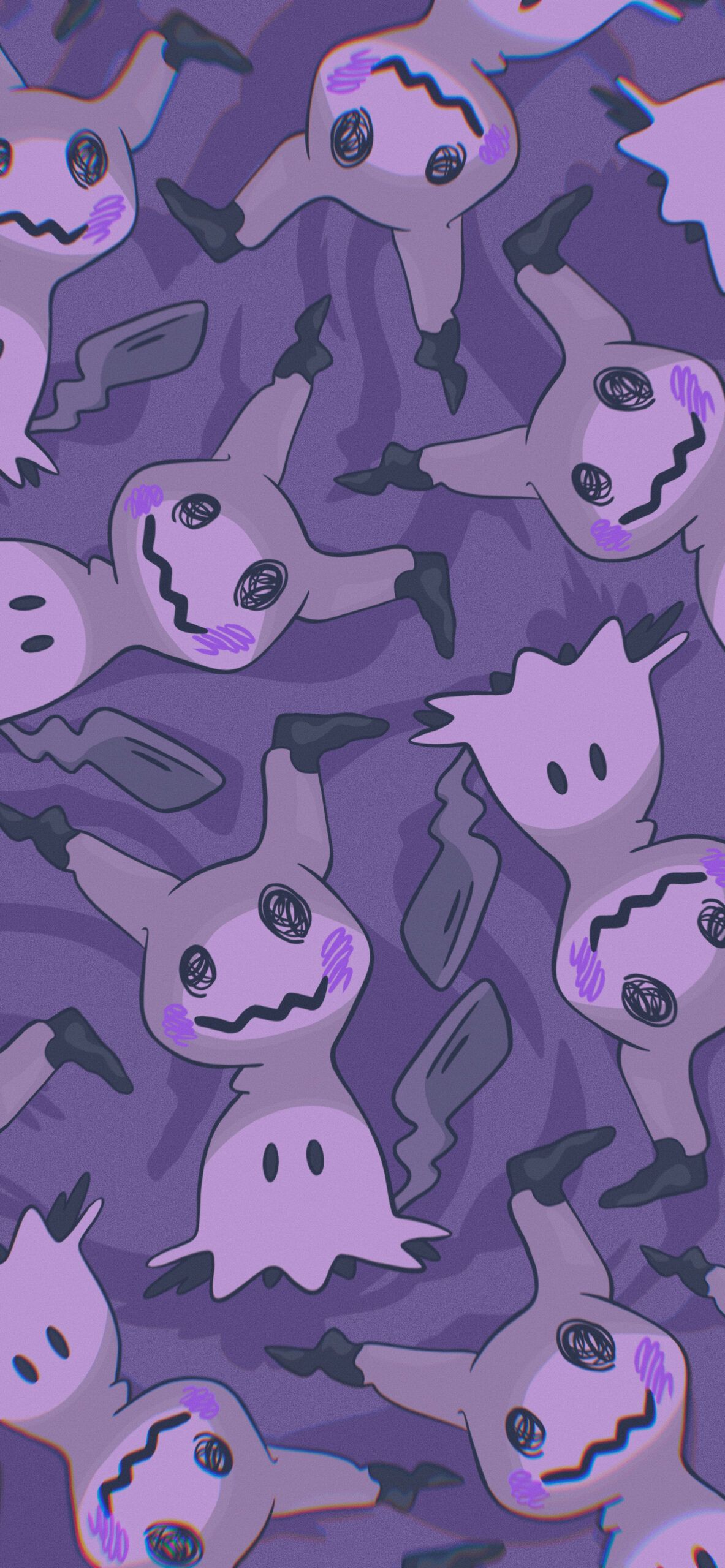  Pokémon Hintergrundbild 1183x2560. Pokémon Mimikyu Purple Wallpaper