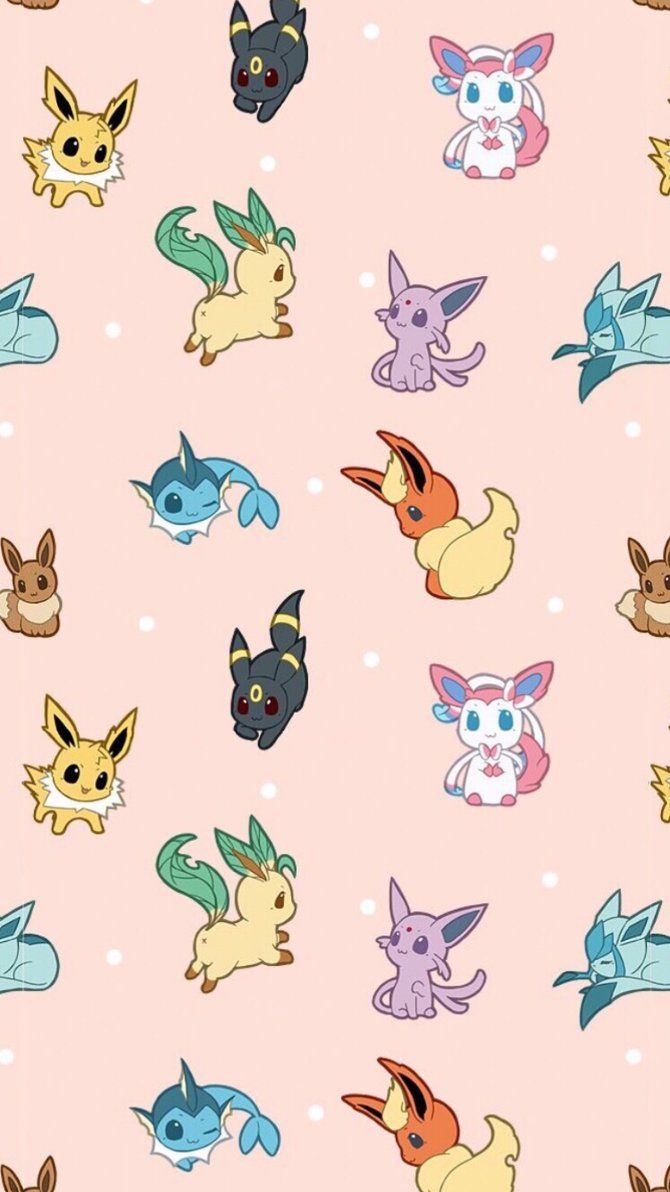  Pokémon Hintergrundbild 670x1192. Aubrey on Phone Wallpaper. Cute pokemon wallpaper, Eevee wallpaper, Cute cartoon wallpaper
