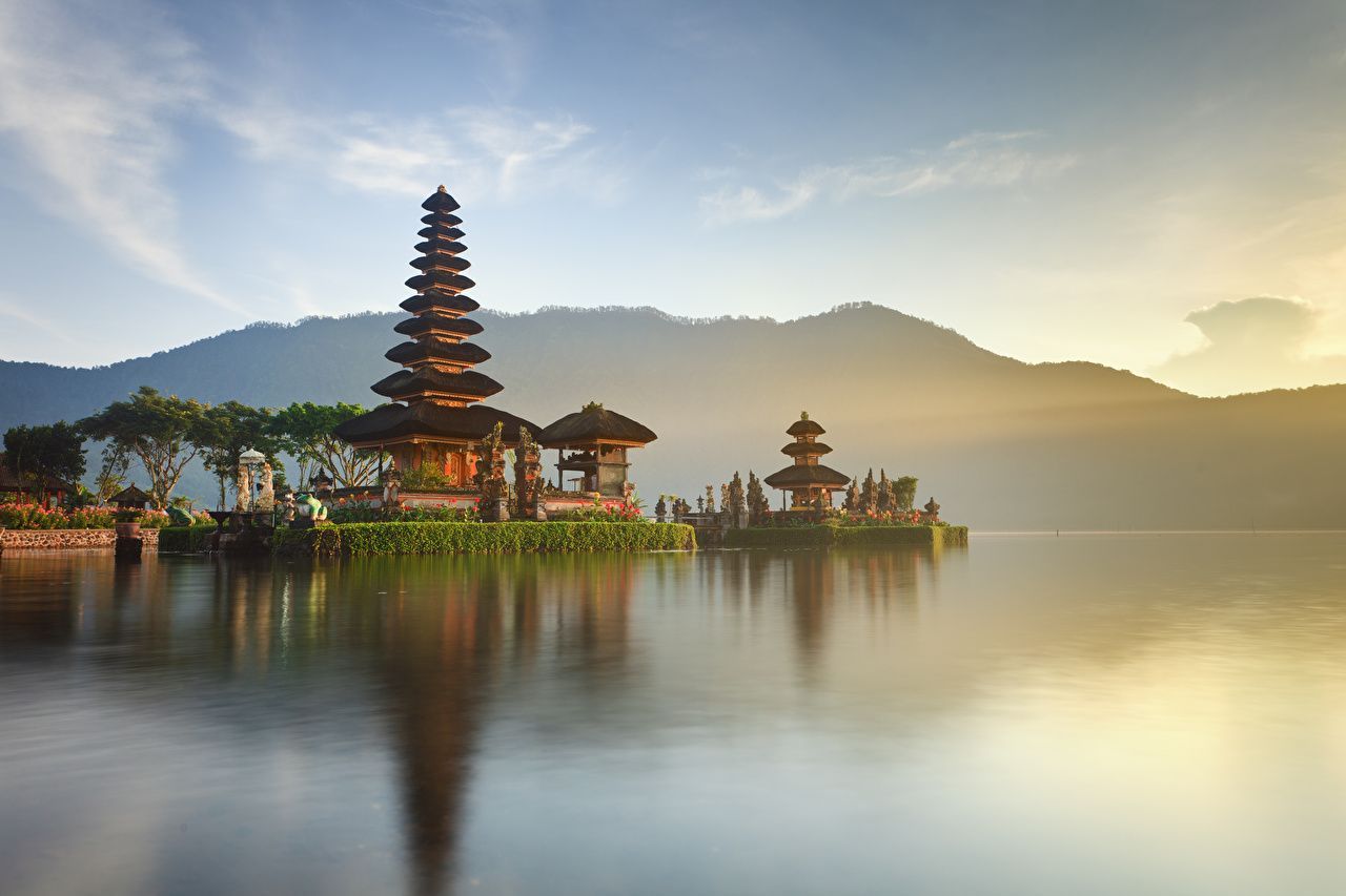  Bali Hintergrundbild 1280x853. Desktop Hintergrundbilder Indonesien Ulun Danu Beratan Temple Bali