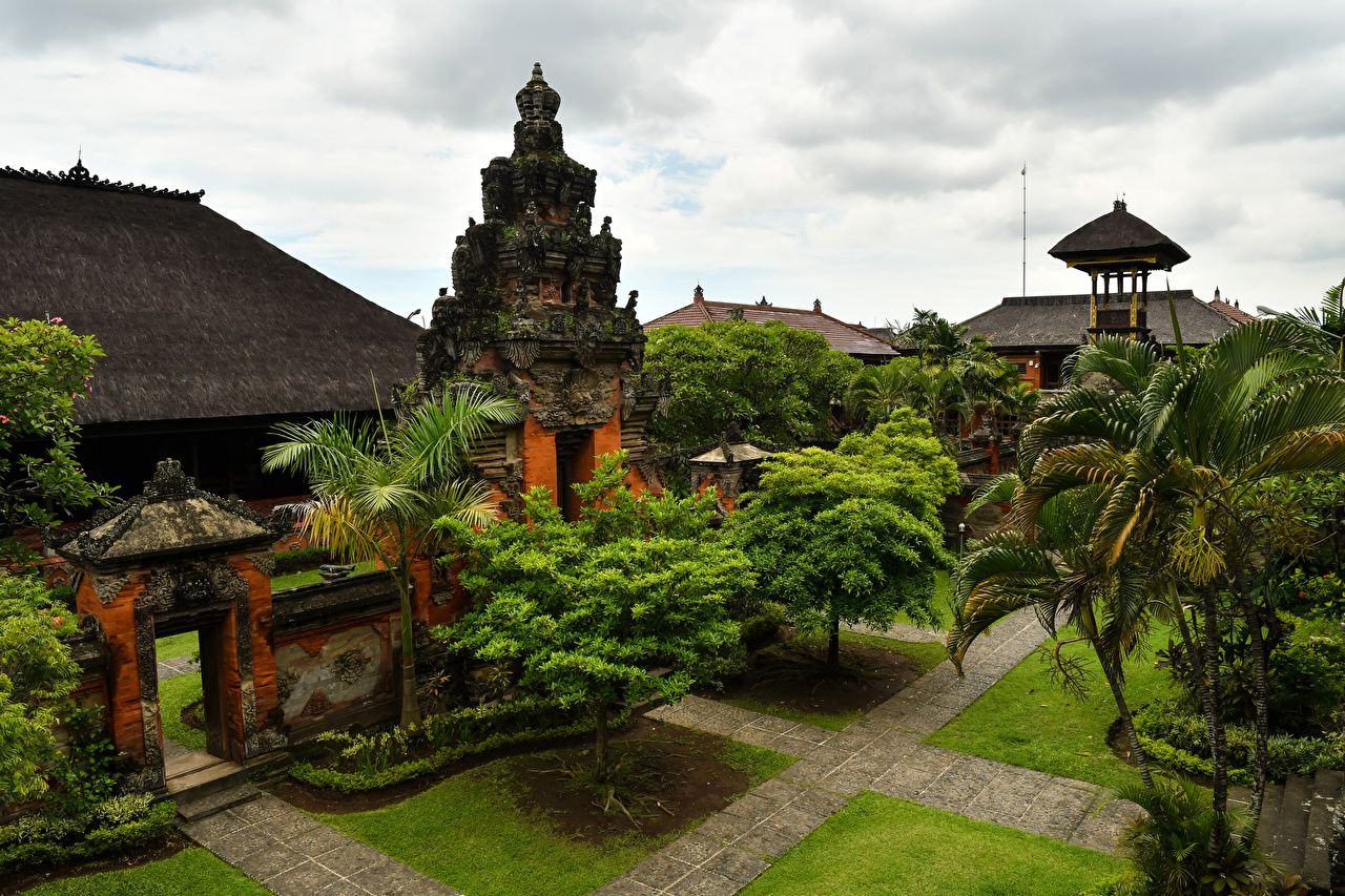  Bali Hintergrundbild 1280x853. Desktop Hintergrundbilder Indonesien Bali Tempel Bäume Städte Design