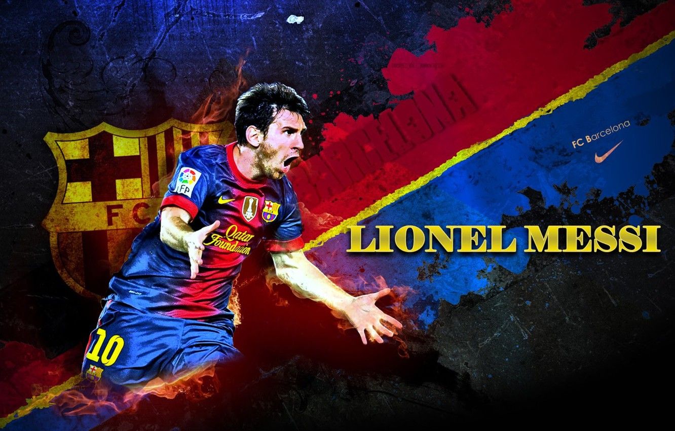  Barcelona Hintergrundbild 1332x850. Wallpaper wallpaper, sport, football, Lionel Messi, player, FC Barcelona image for desktop, section спорт
