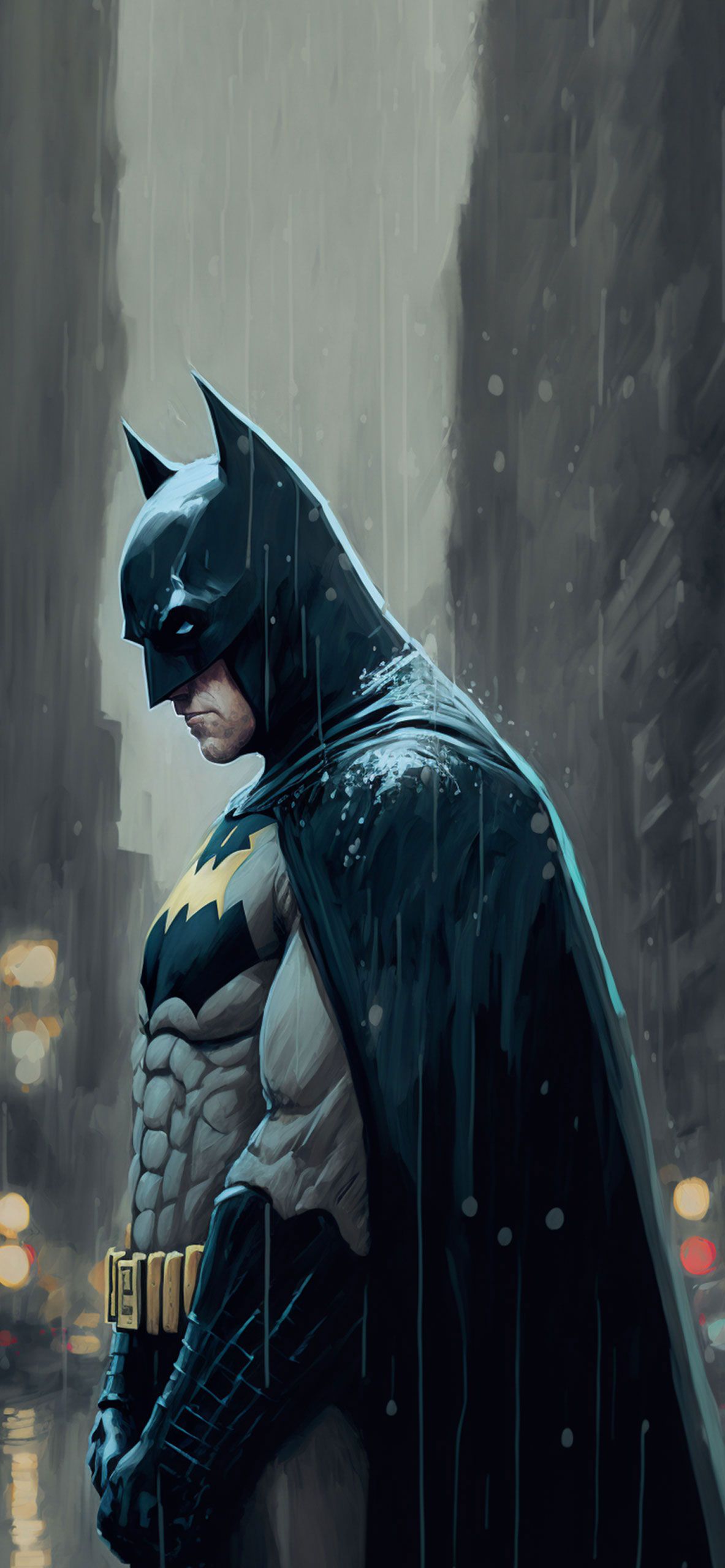  Batman Hintergrundbild 1183x2560. Batman in the Rain Wallpaper Wallpaper for iPhone